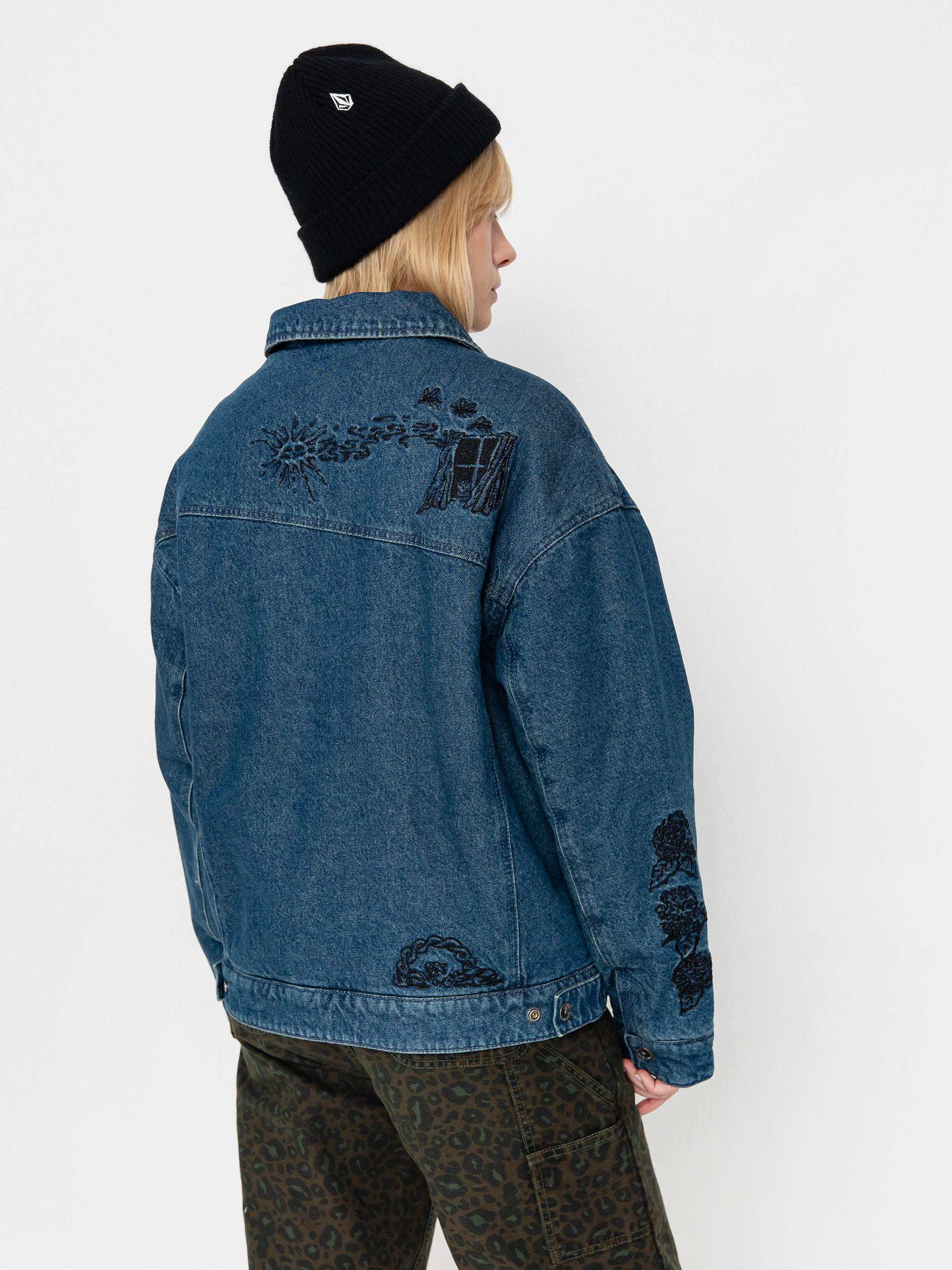 Куртка Volcom Fa Keutchi Denim Wmn (vmi-vintage marbled indigo)