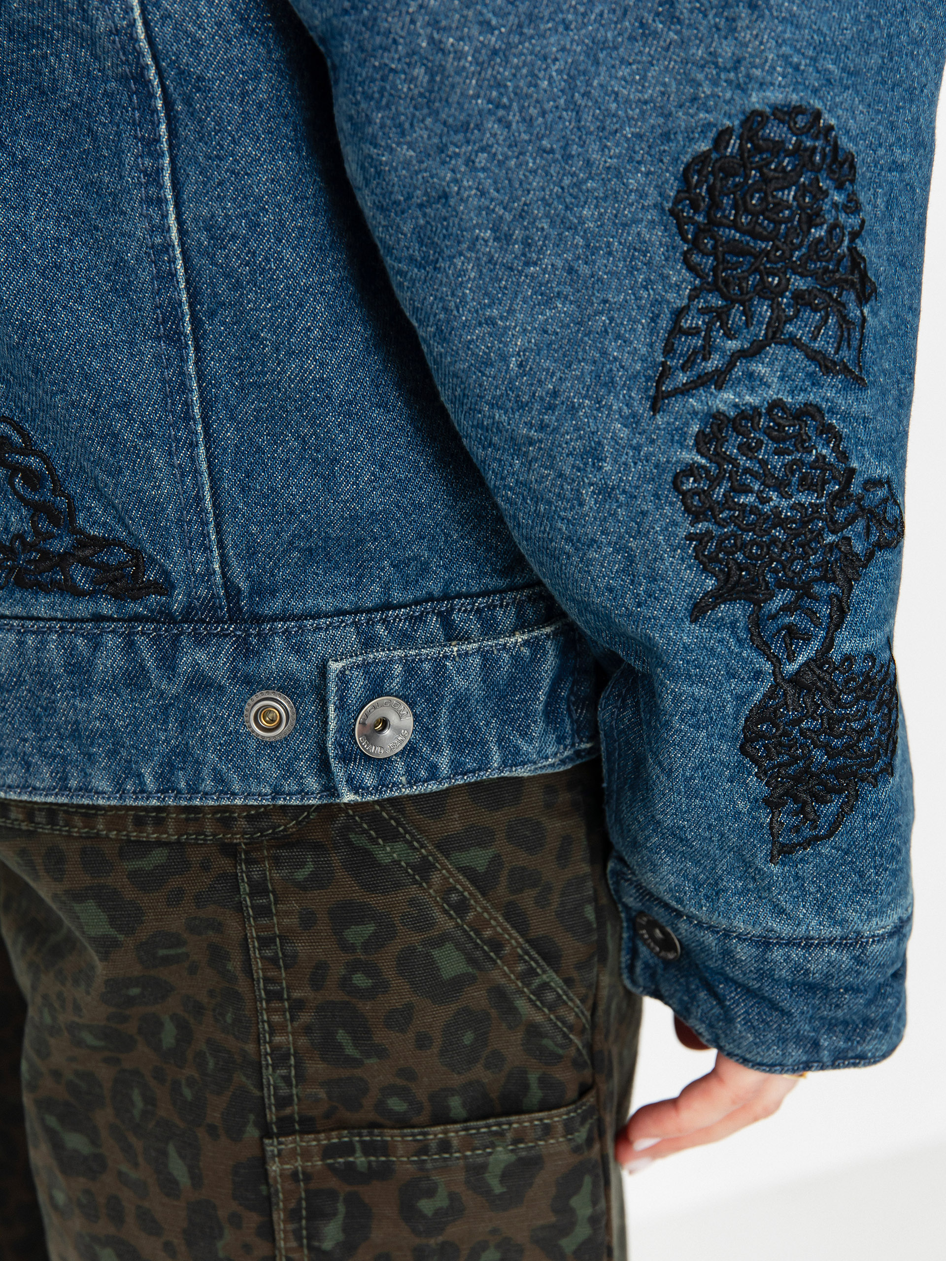 Куртка Volcom Fa Keutchi Denim Wmn (vmi-vintage marbled indigo)