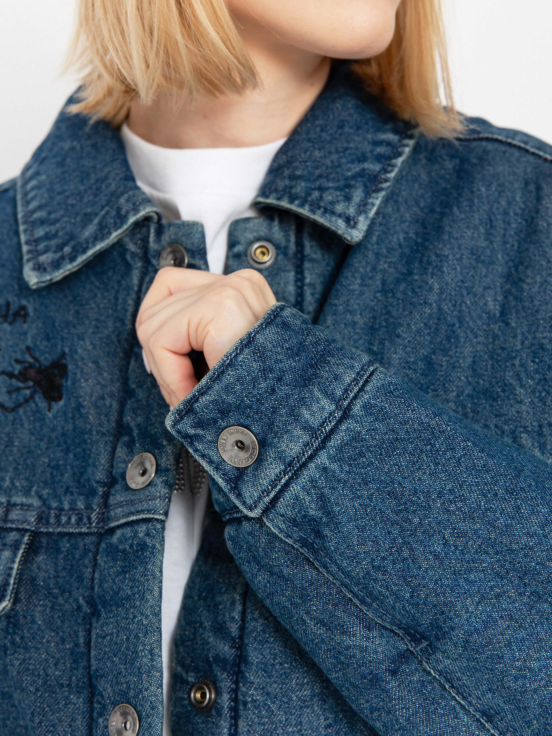 Куртка Volcom Fa Keutchi Denim Wmn (vmi-vintage marbled indigo)