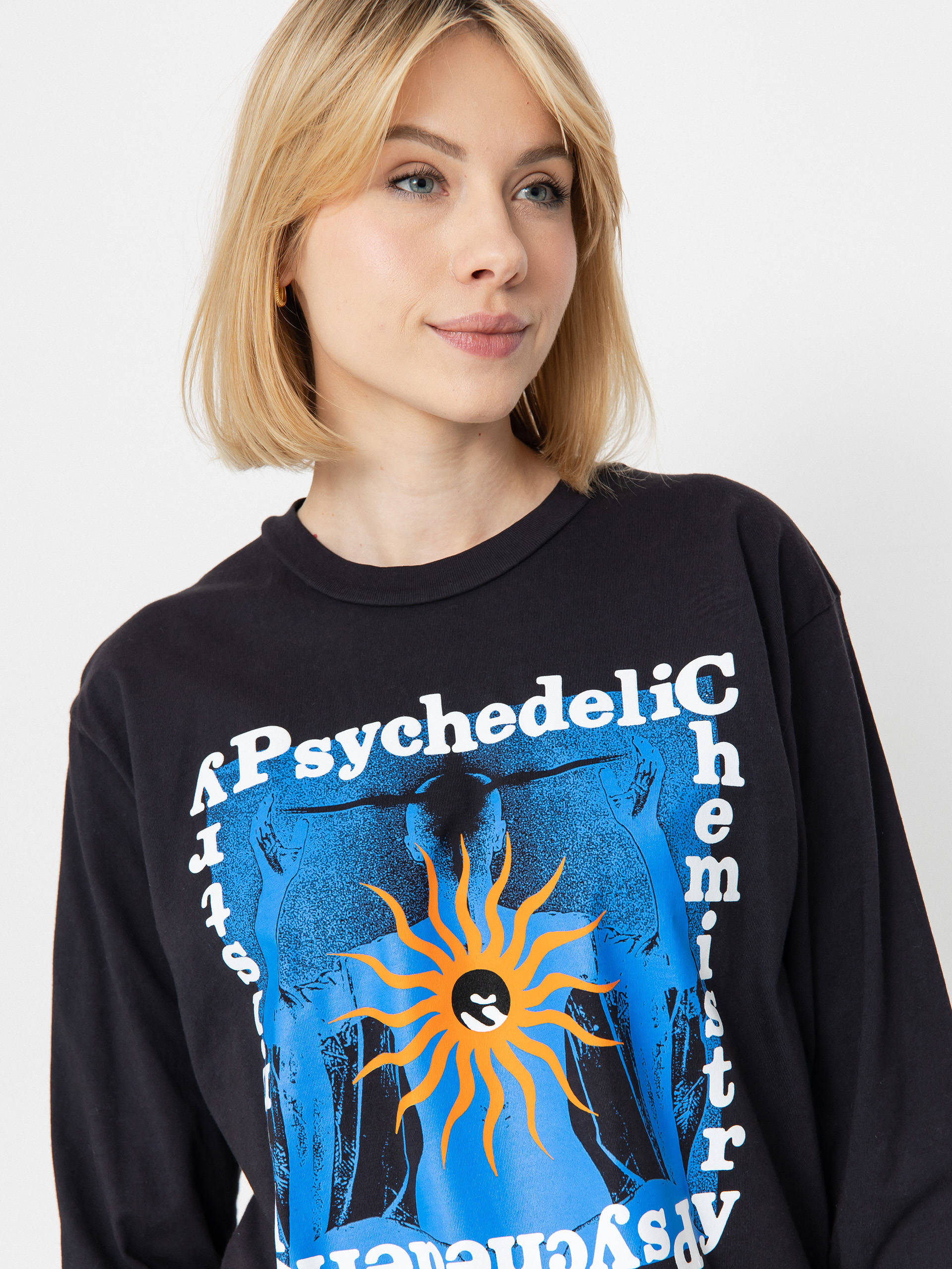 Лонгслів OBEY Psychedelic Chemistry Wmn (pigment black)