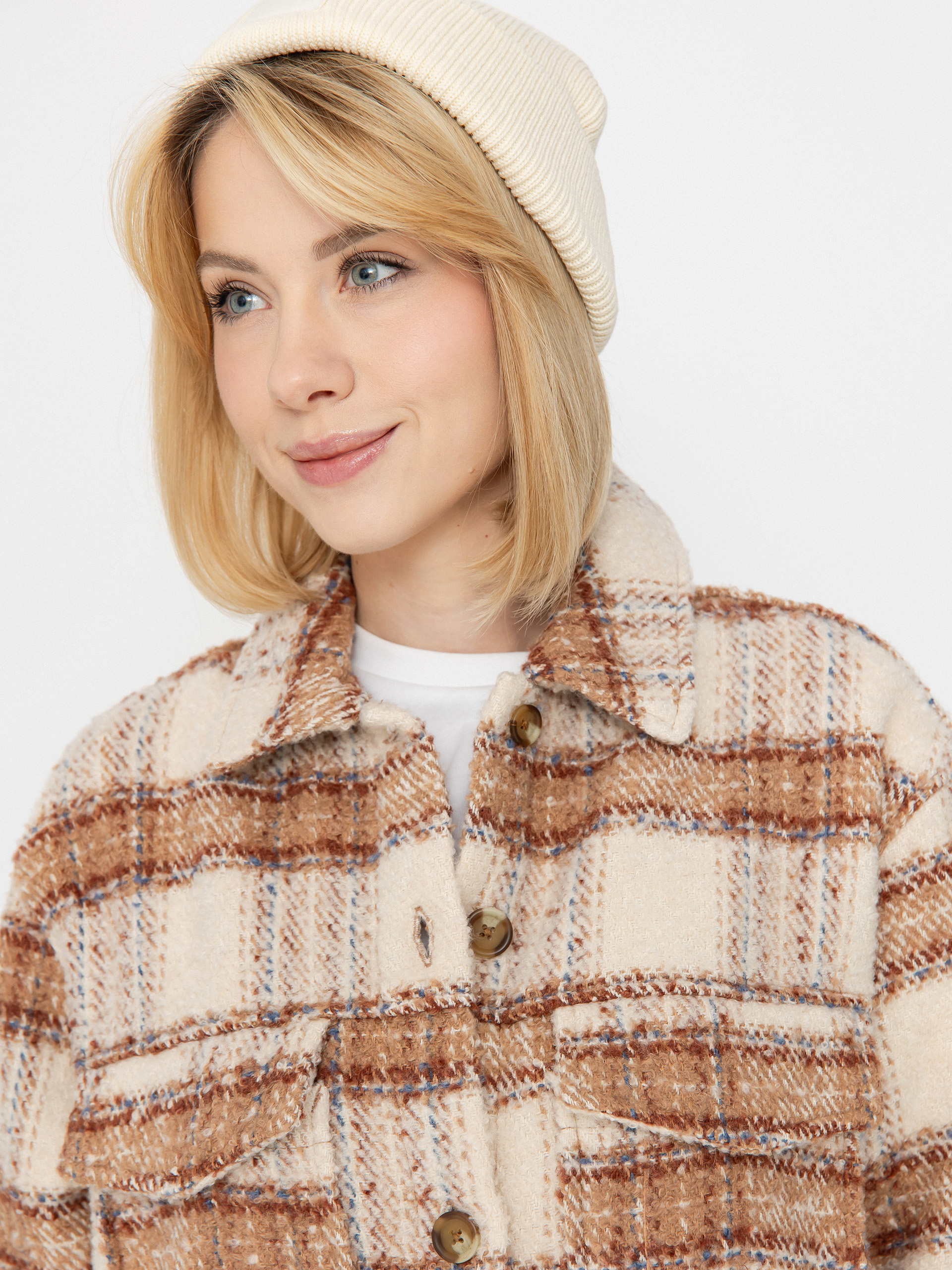 Сорочка Roxy Check The Swel III Wmn (parchement paradise)