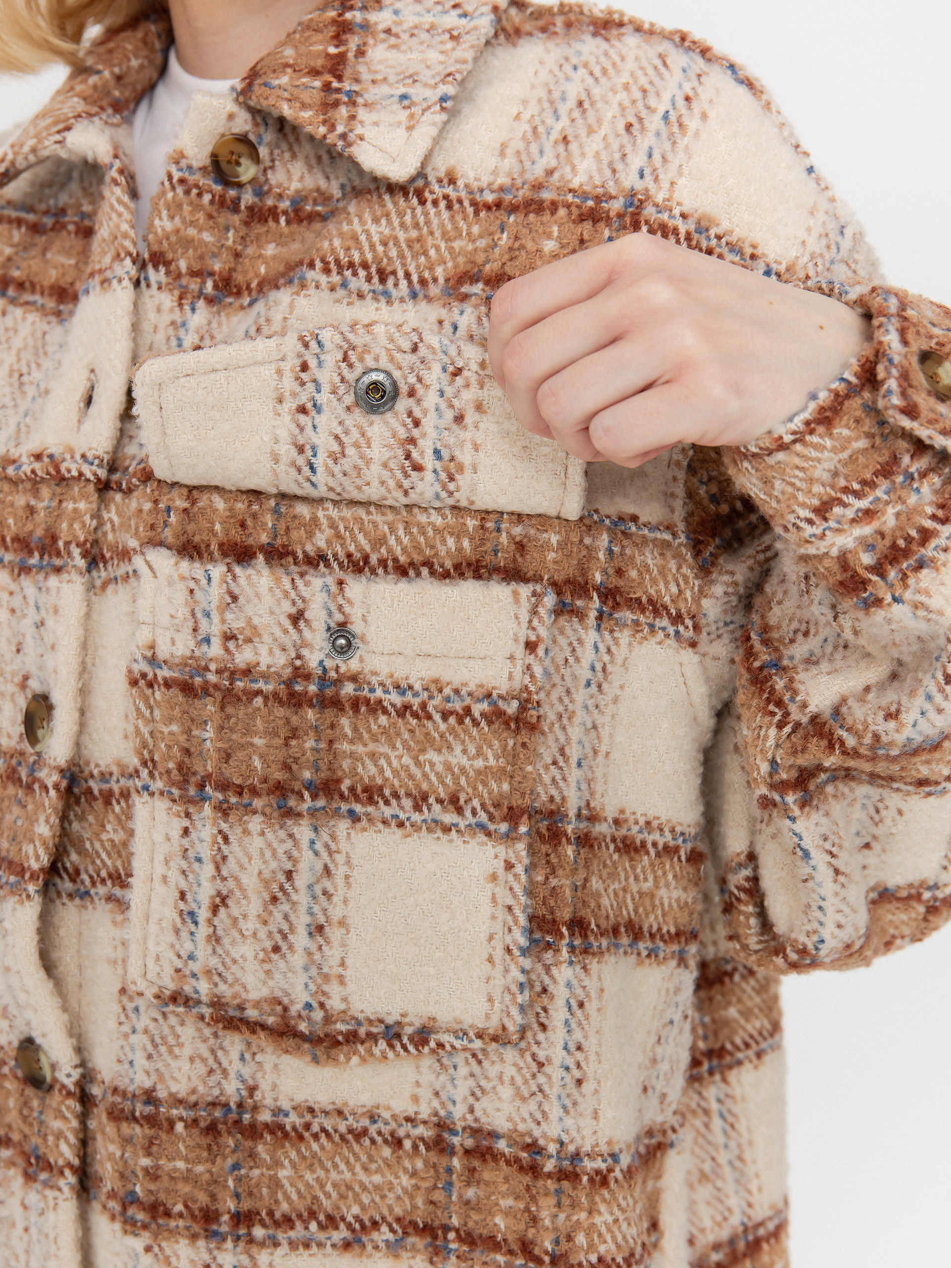 Сорочка Roxy Check The Swel III Wmn (parchement paradise)