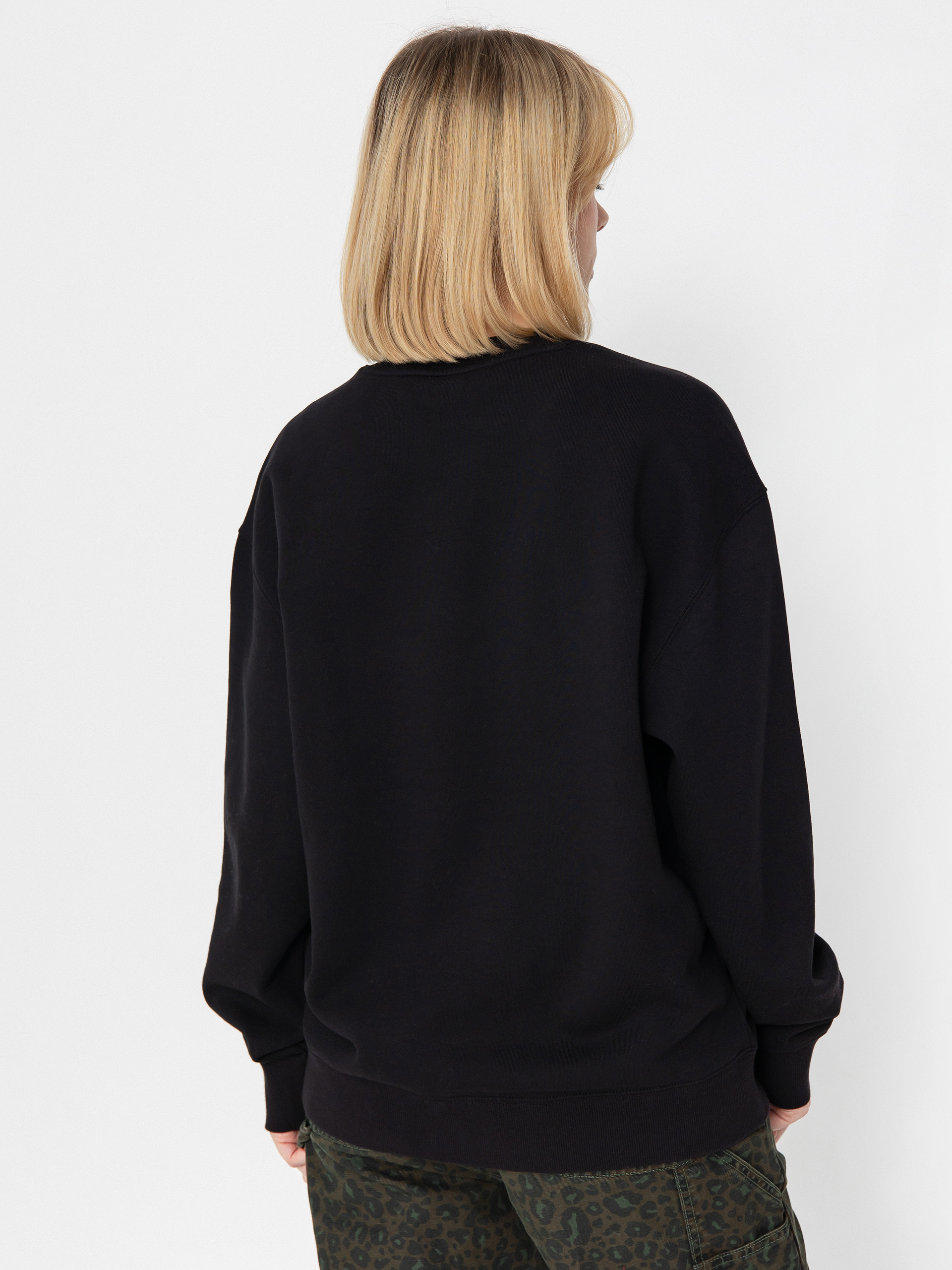 Світшот Carhartt WIP Rivet Script Wmn (black/silver)