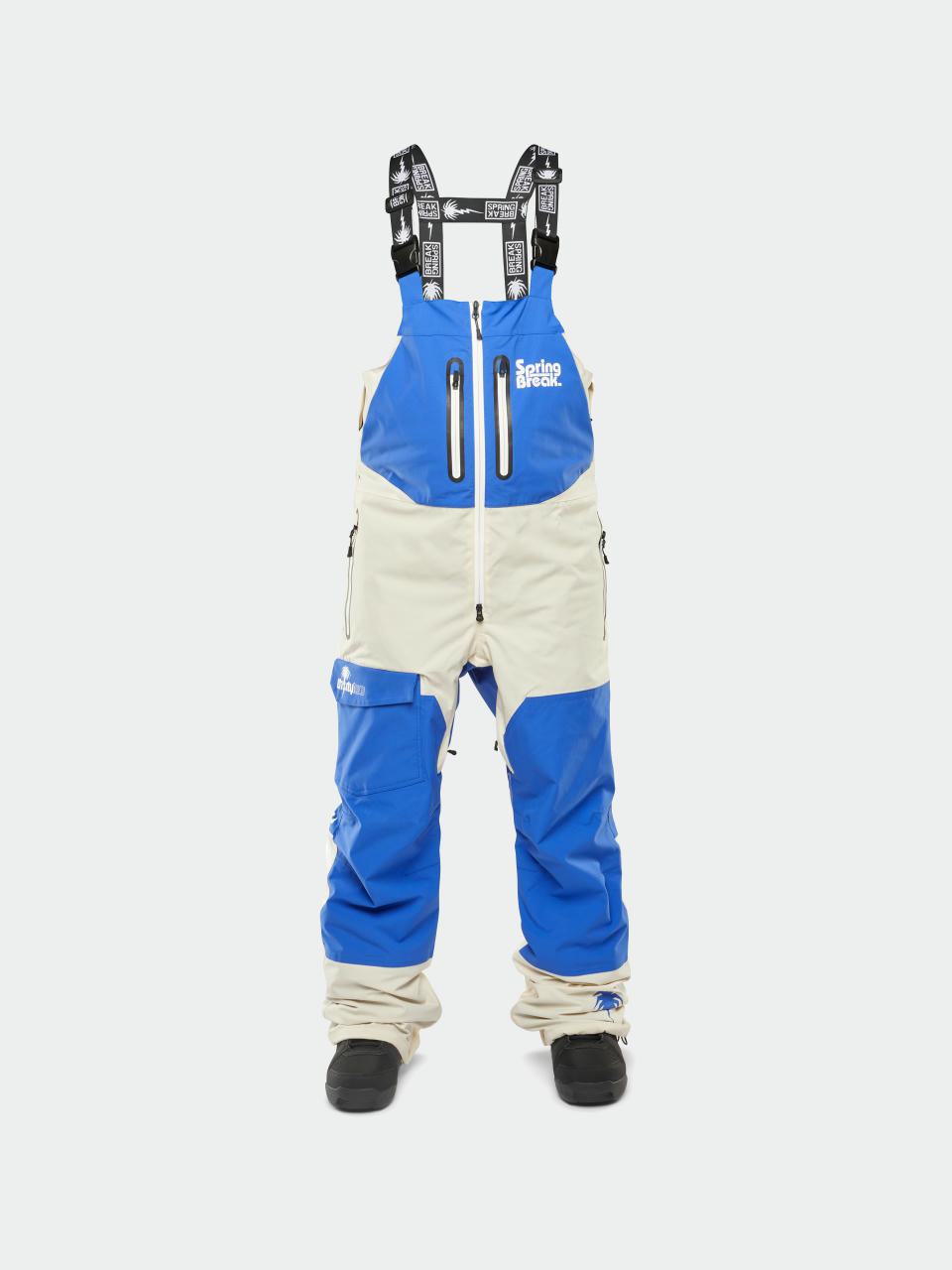 Чоловічі Сноубордичні штани ThirtyTwo Springbreak Bib (blue)