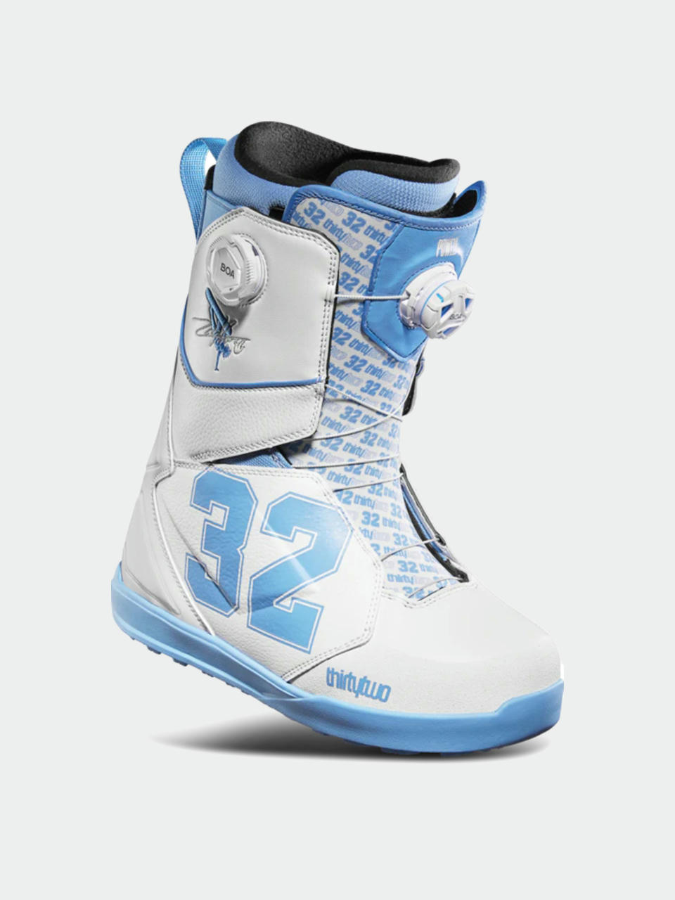 Чоловічі Черевики сноубордичні ThirtyTwo Lashed Double Boa Powell (white/blue)