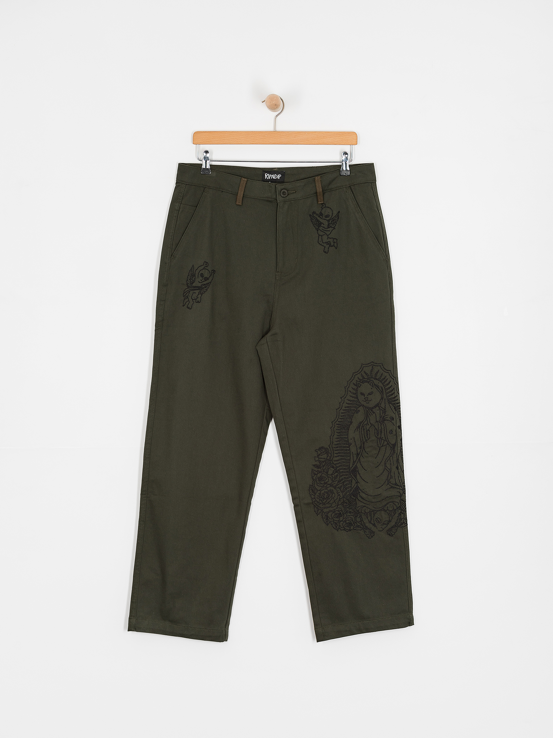 Штани RipNDip Mother Nerm Twill (dark olive)