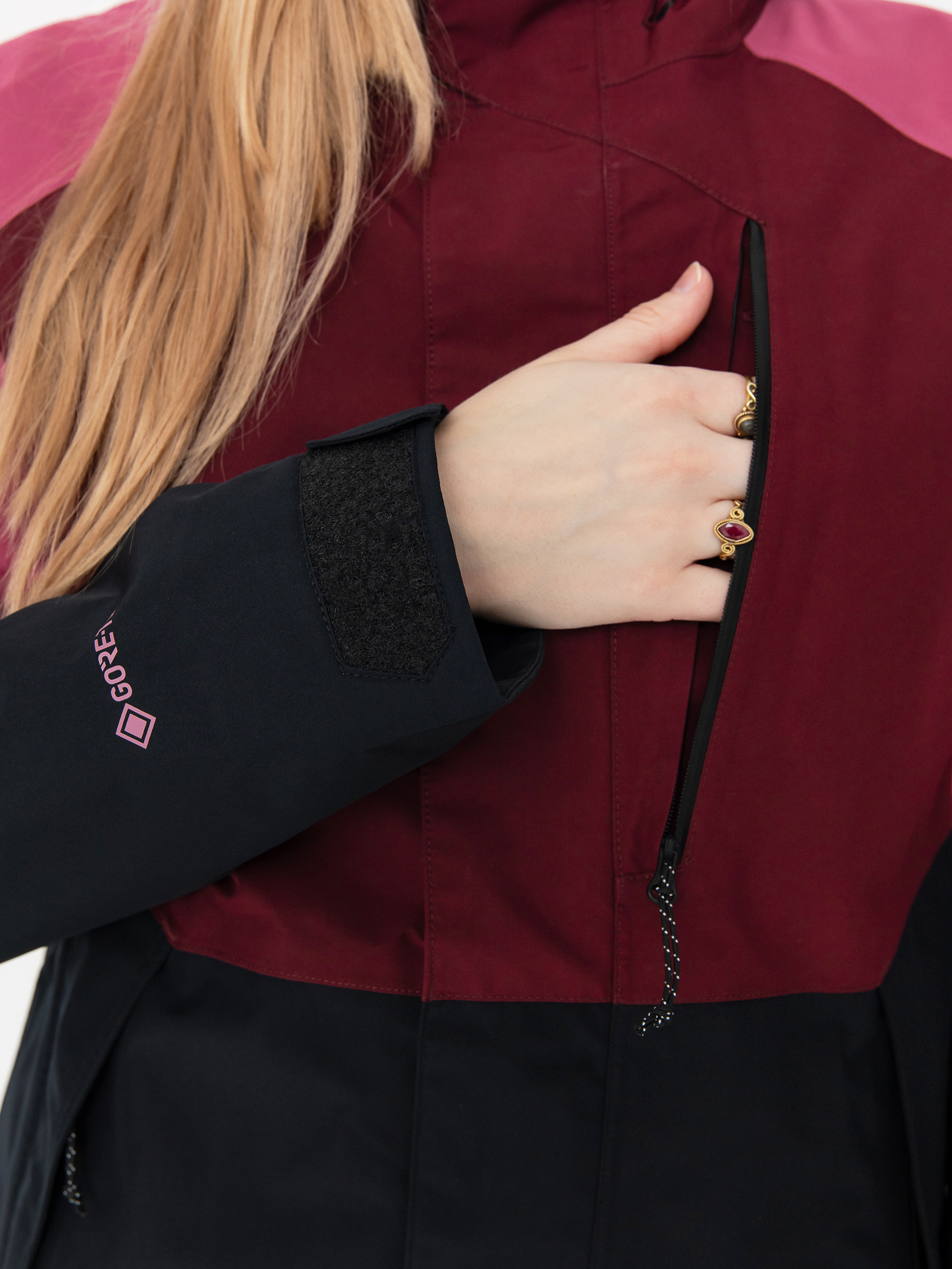 Жіноча Сноубордична куртка Volcom V.Co Aris Ins Gore (burgundy)