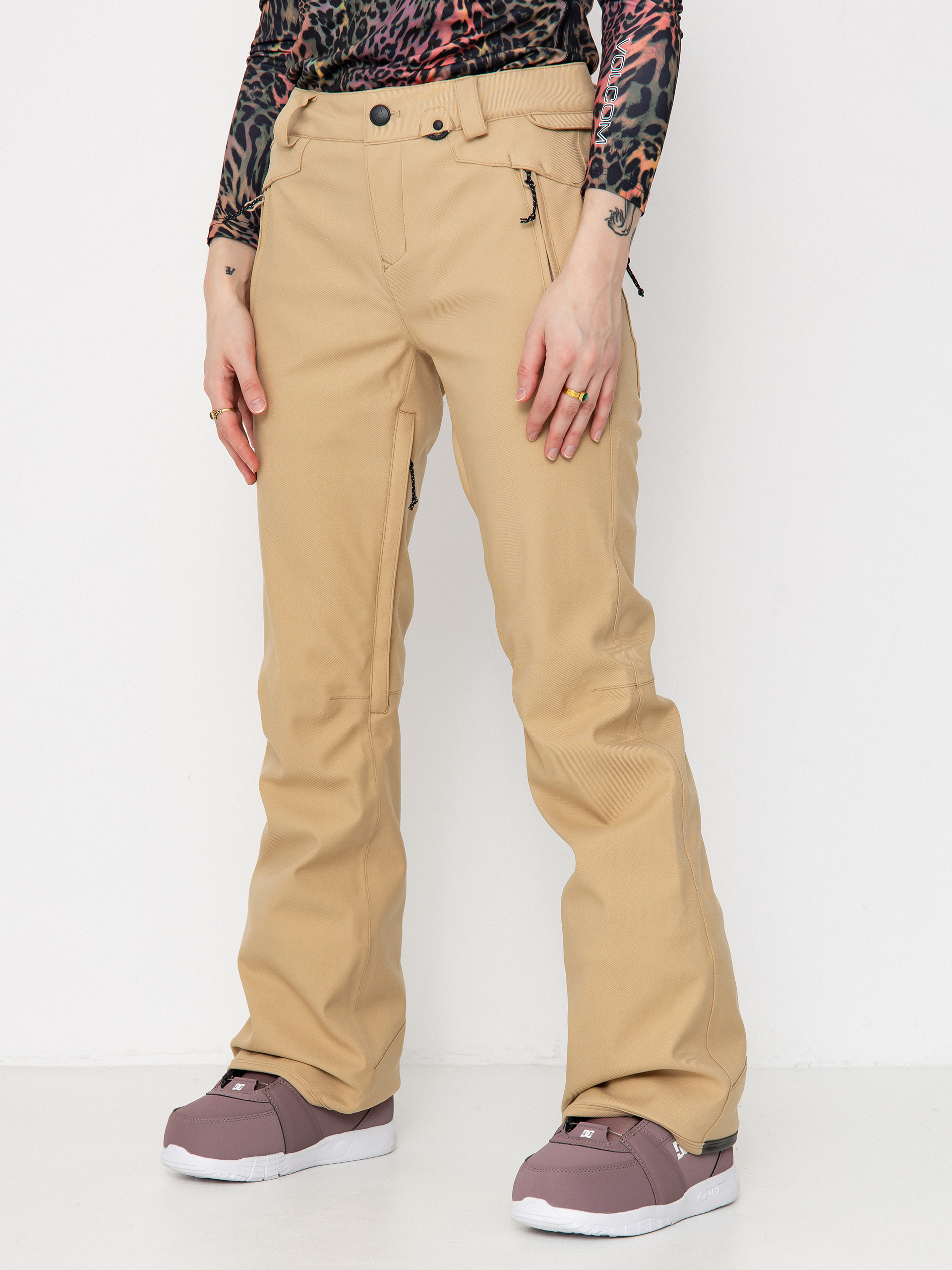 Жіночі Сноубордичні штани Volcom Genus Stretch (sand)