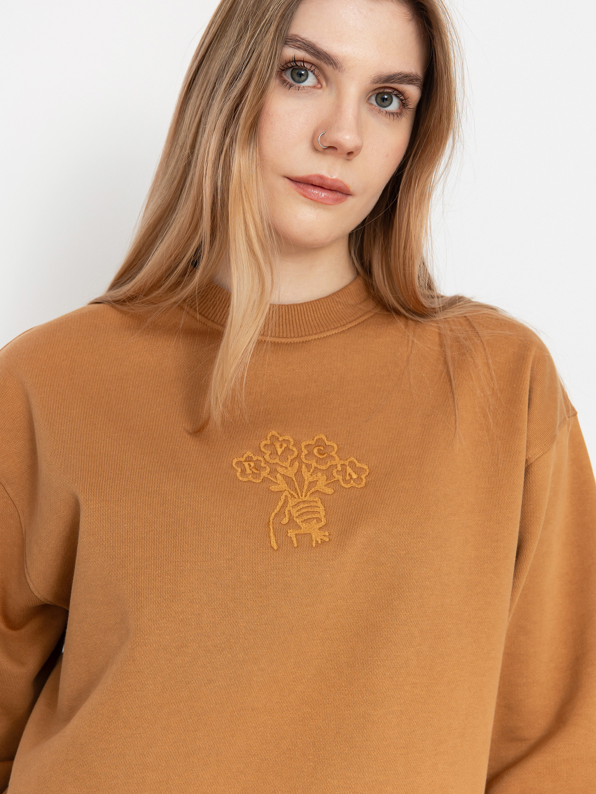 Світшот RVCA Thanks For Nothing Crew (camel)