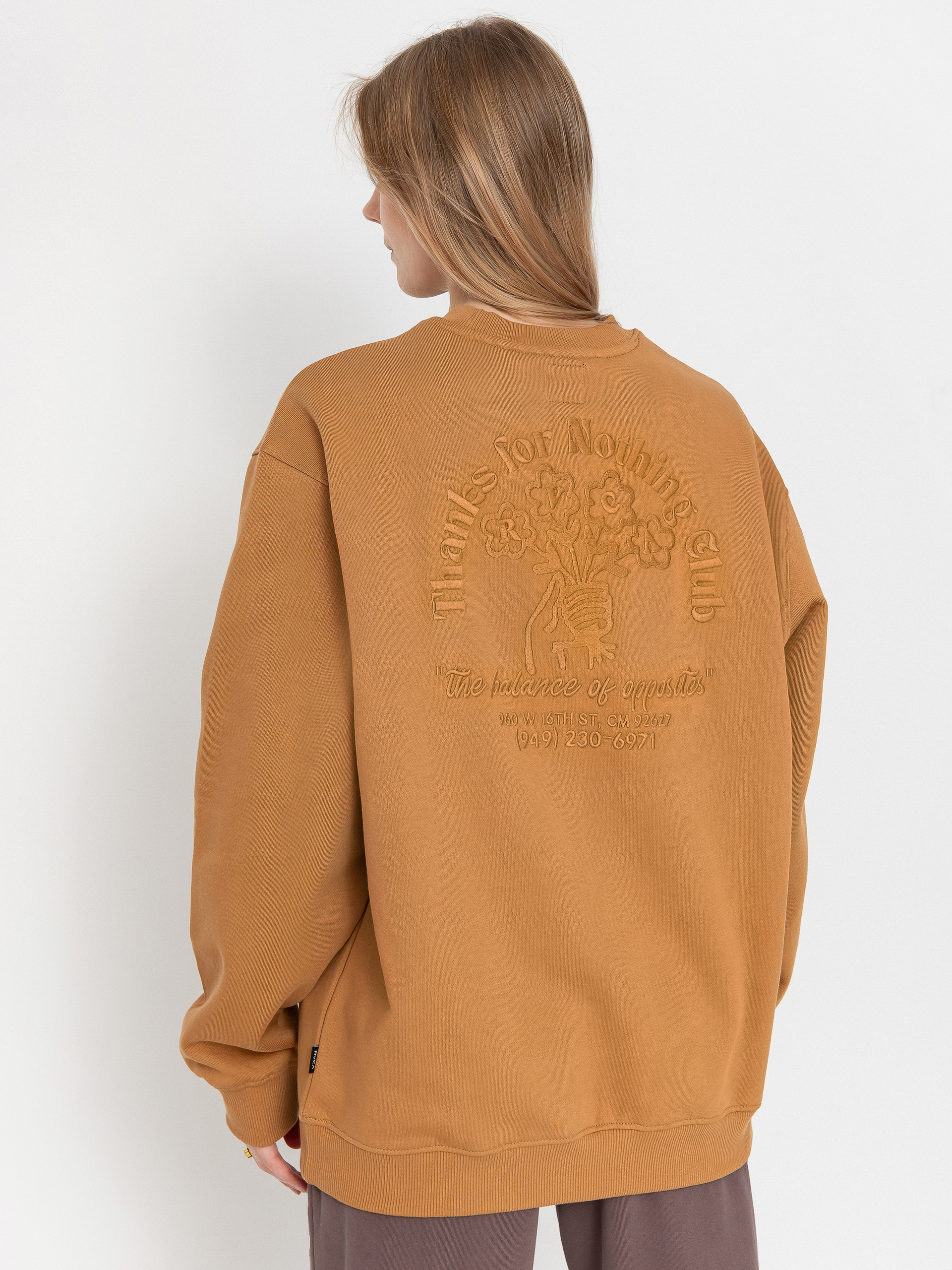 Світшот RVCA Thanks For Nothing Crew (camel)