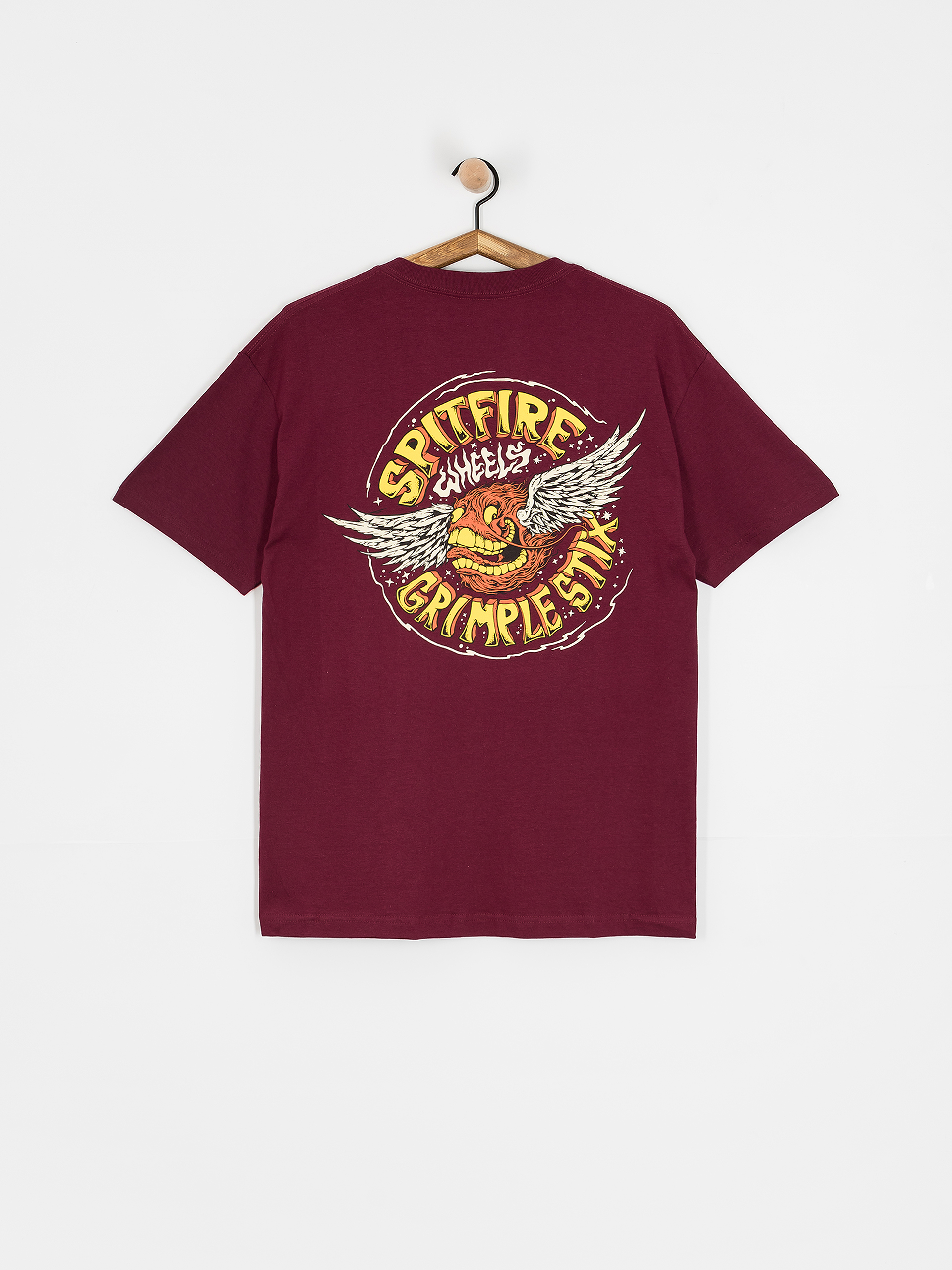 Футболка Spitfire Flying Grimple (burgundy)