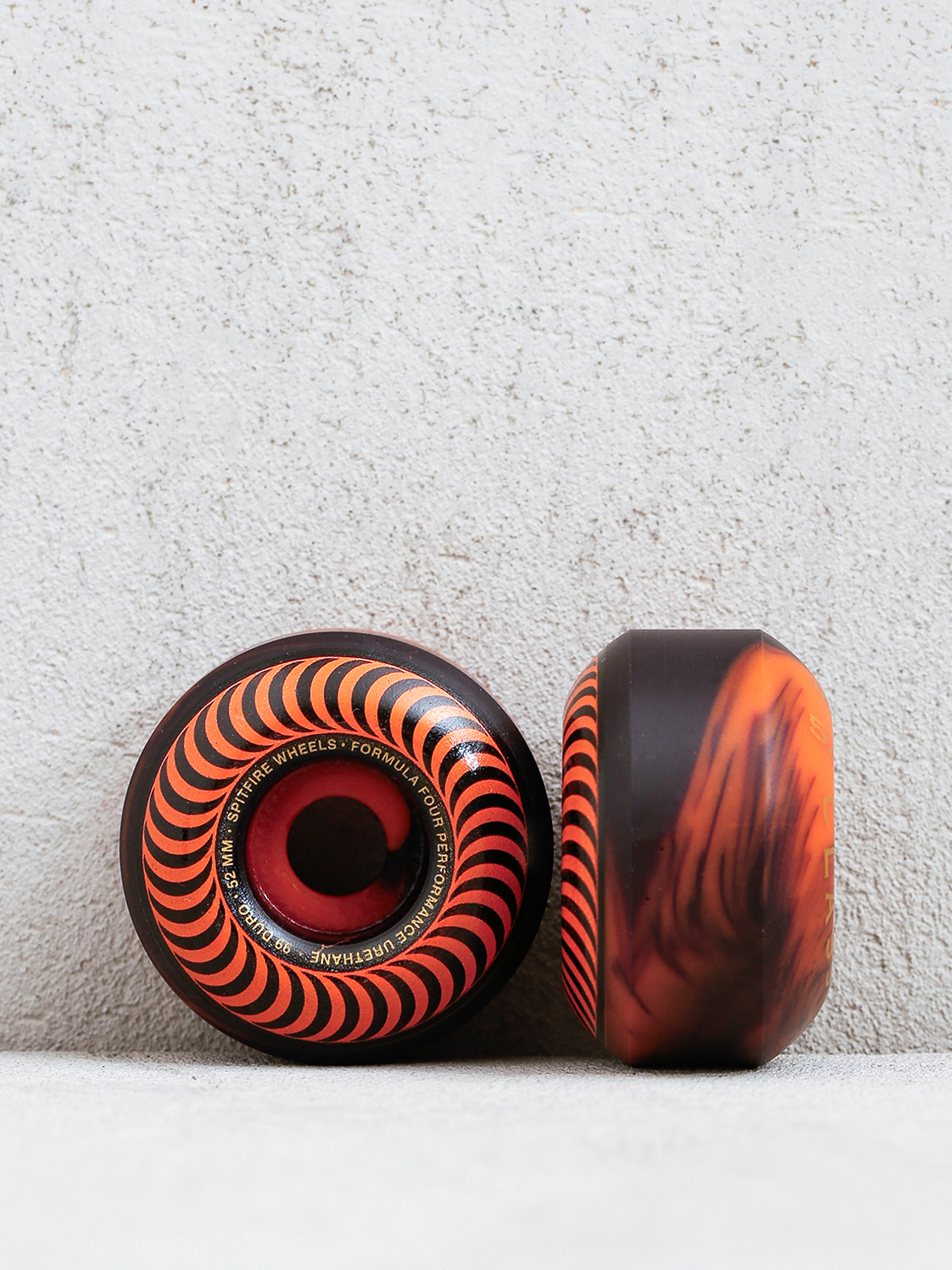 Колеса Spitfire F4 99D Swirl Classic (black/orange)