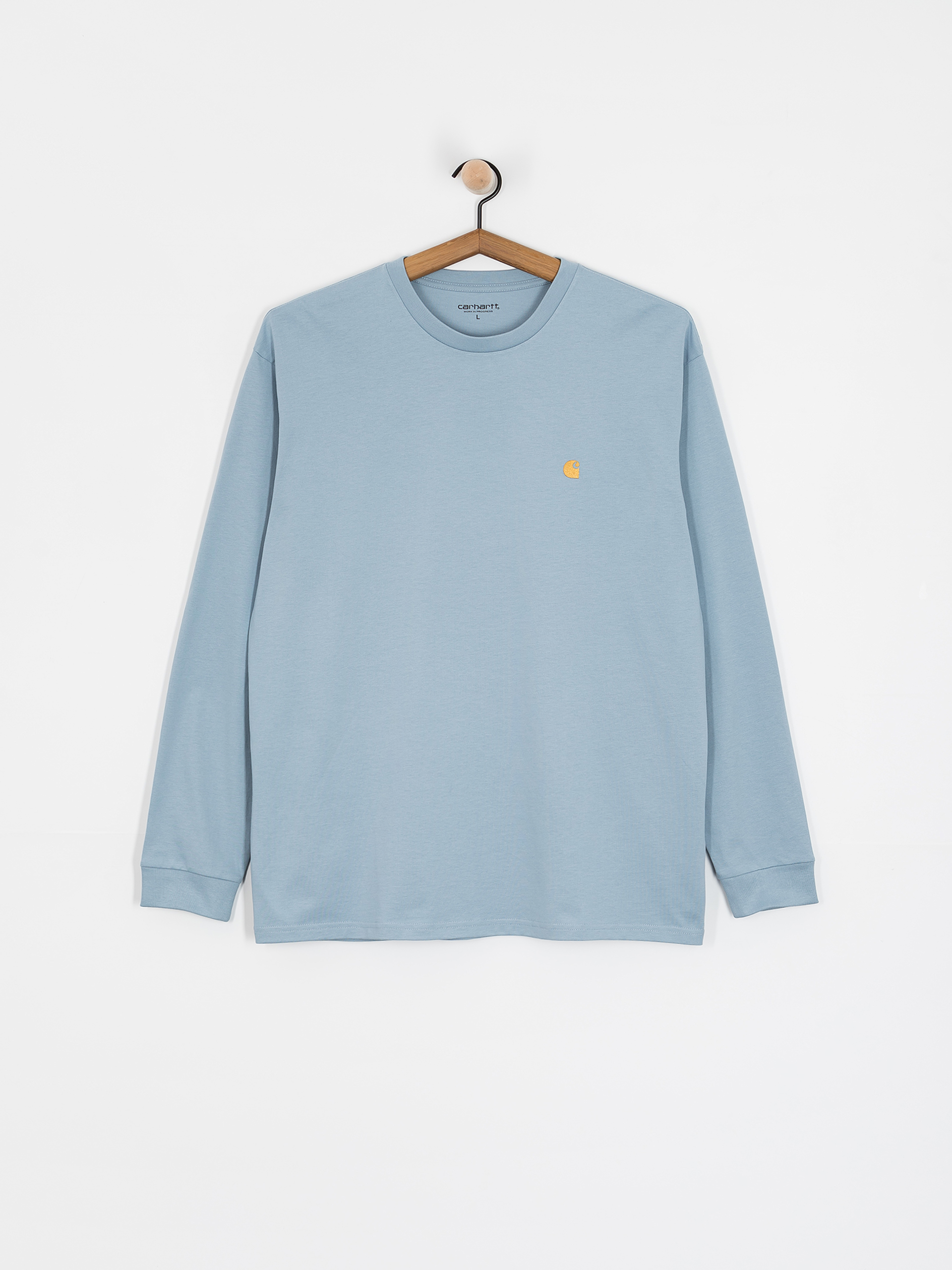 Лонгслів Carhartt WIP Chase (frosted blue/gold)