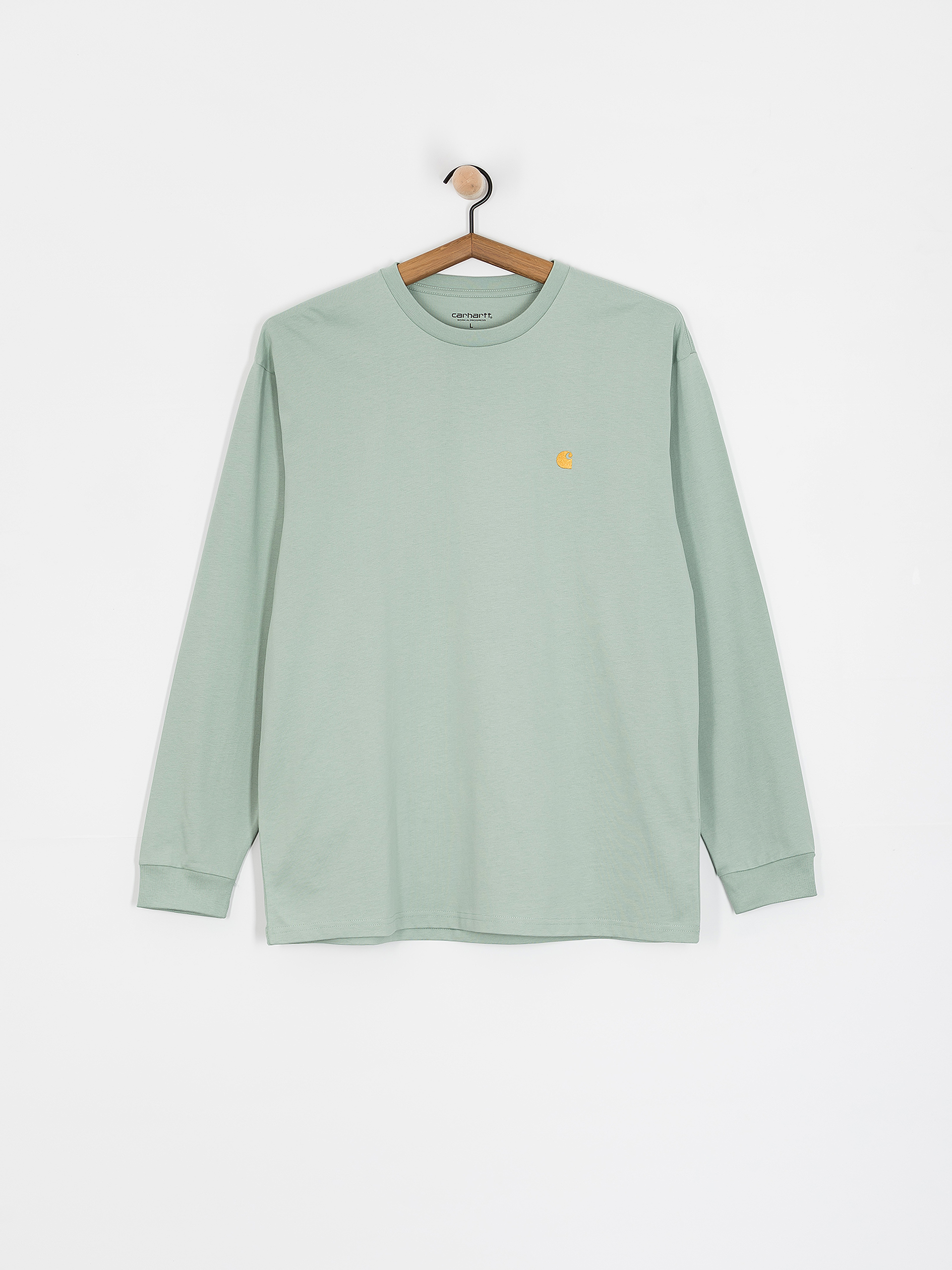 Лонгслів Carhartt WIP Chase (frosted green/gold)