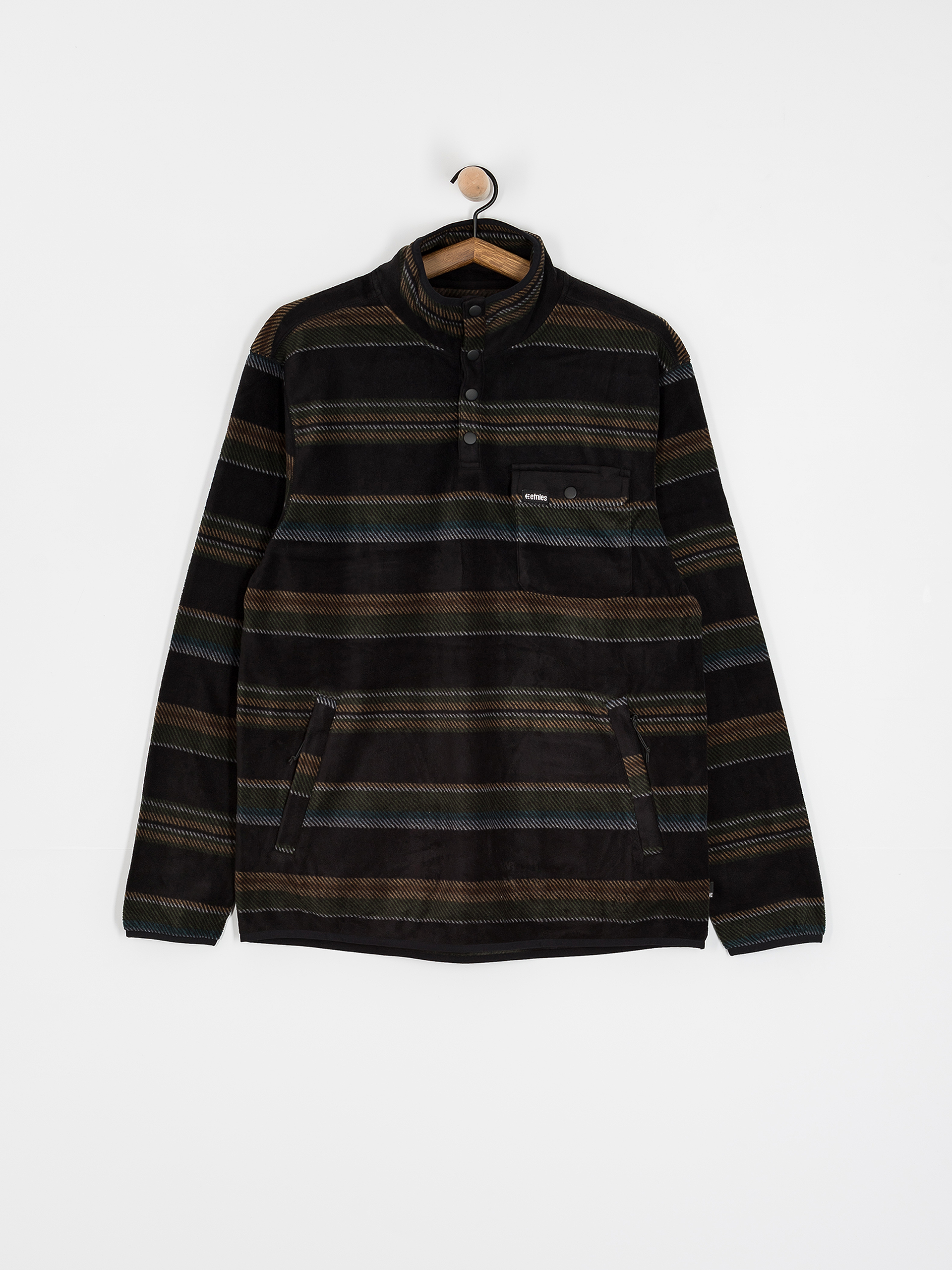 Термосвітшот Etnies Woodsman Anorak (black/olive)