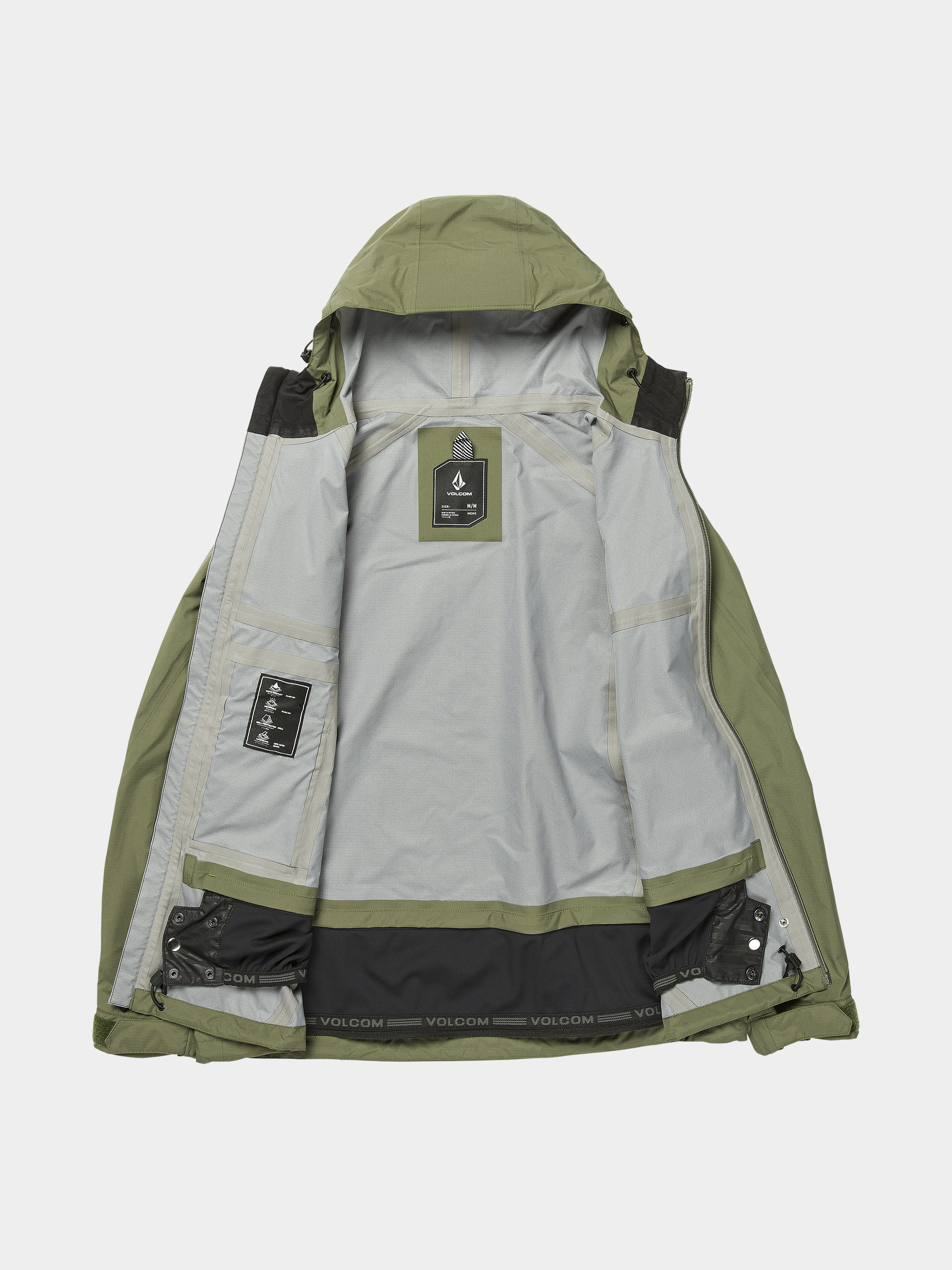 Чоловіча Сноубордична куртка Volcom Side Hit Shell (ivy)