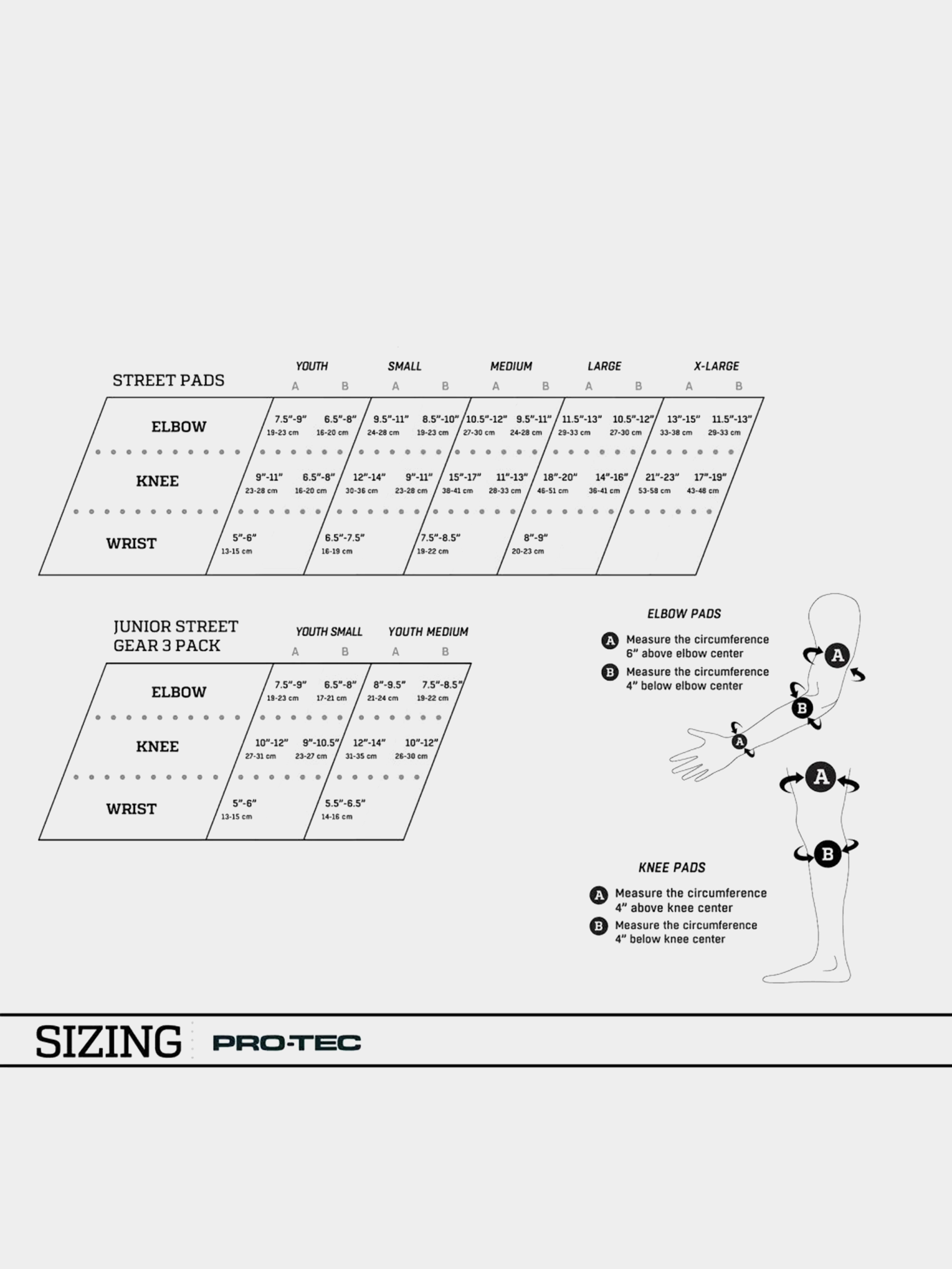 Захист Pro Tec Street Gear Junior 3 Pack JR (red/white/black)