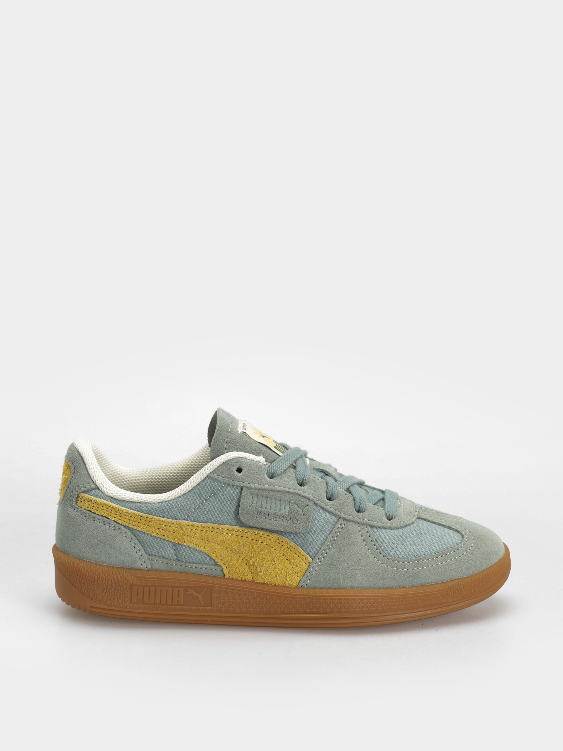 Взуття Puma Palermo Weathered - зелений (green moon sunny yellow)