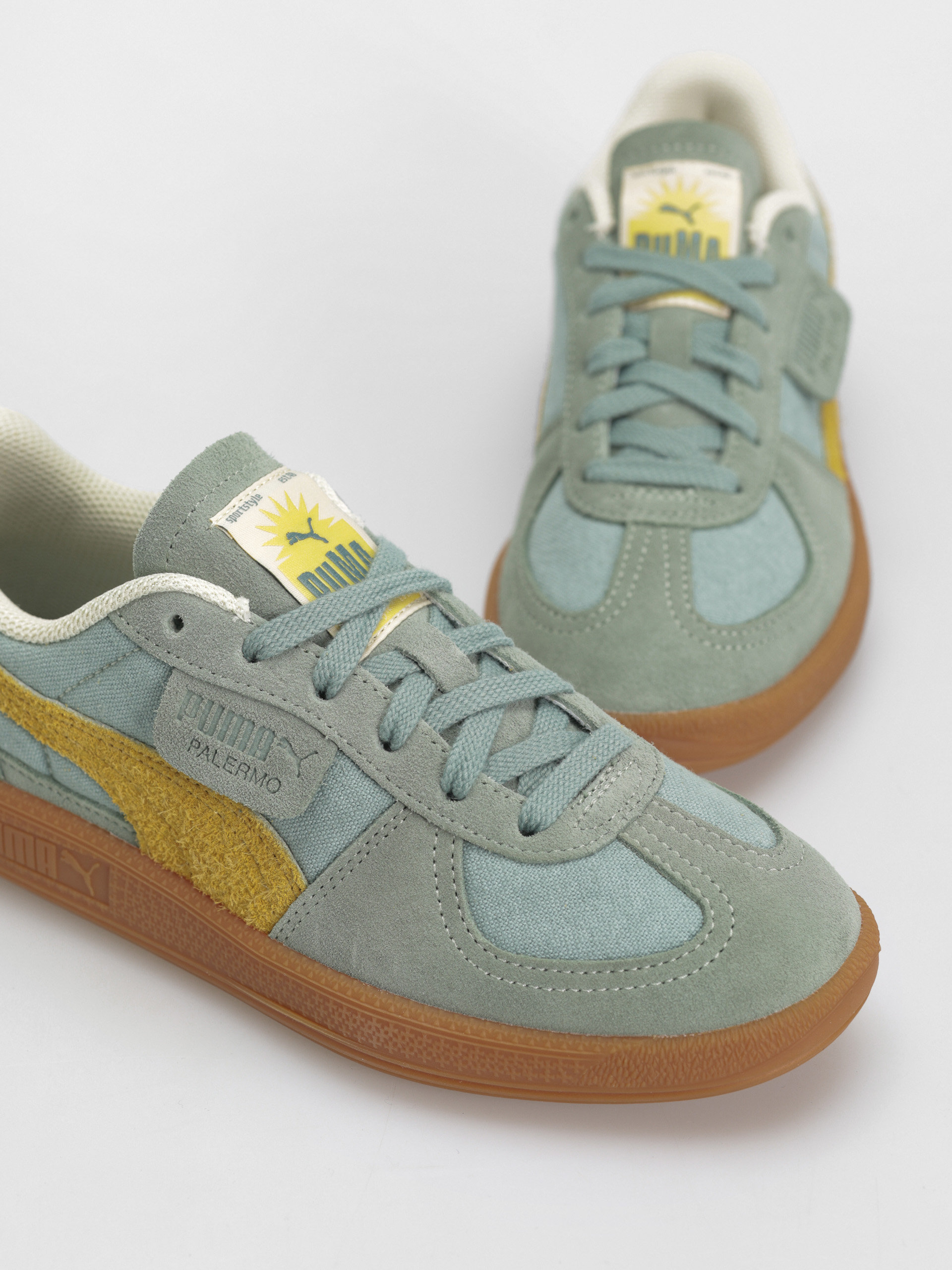 Взуття Puma Palermo Weathered (green moon sunny yellow)