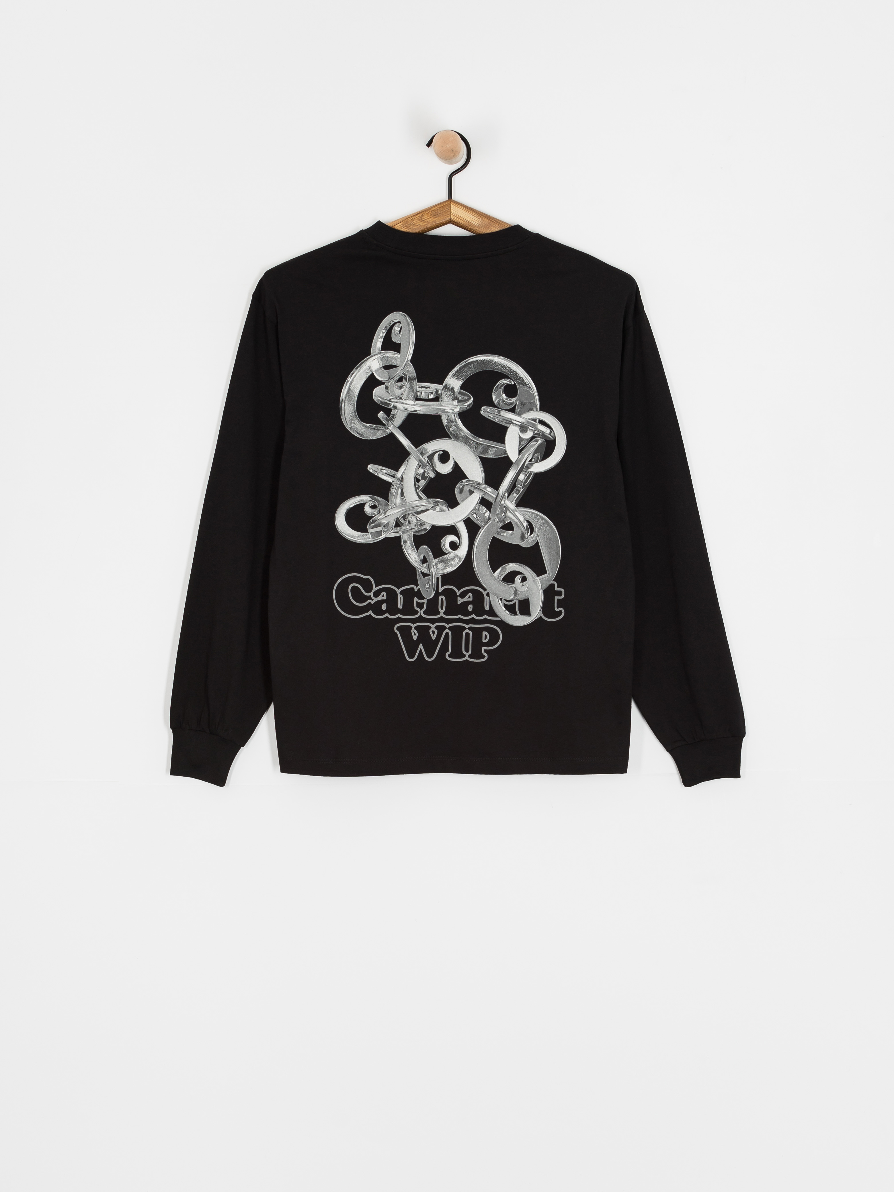 Лонгслів Carhartt WIP Linked Charms Wmn (black/silver)