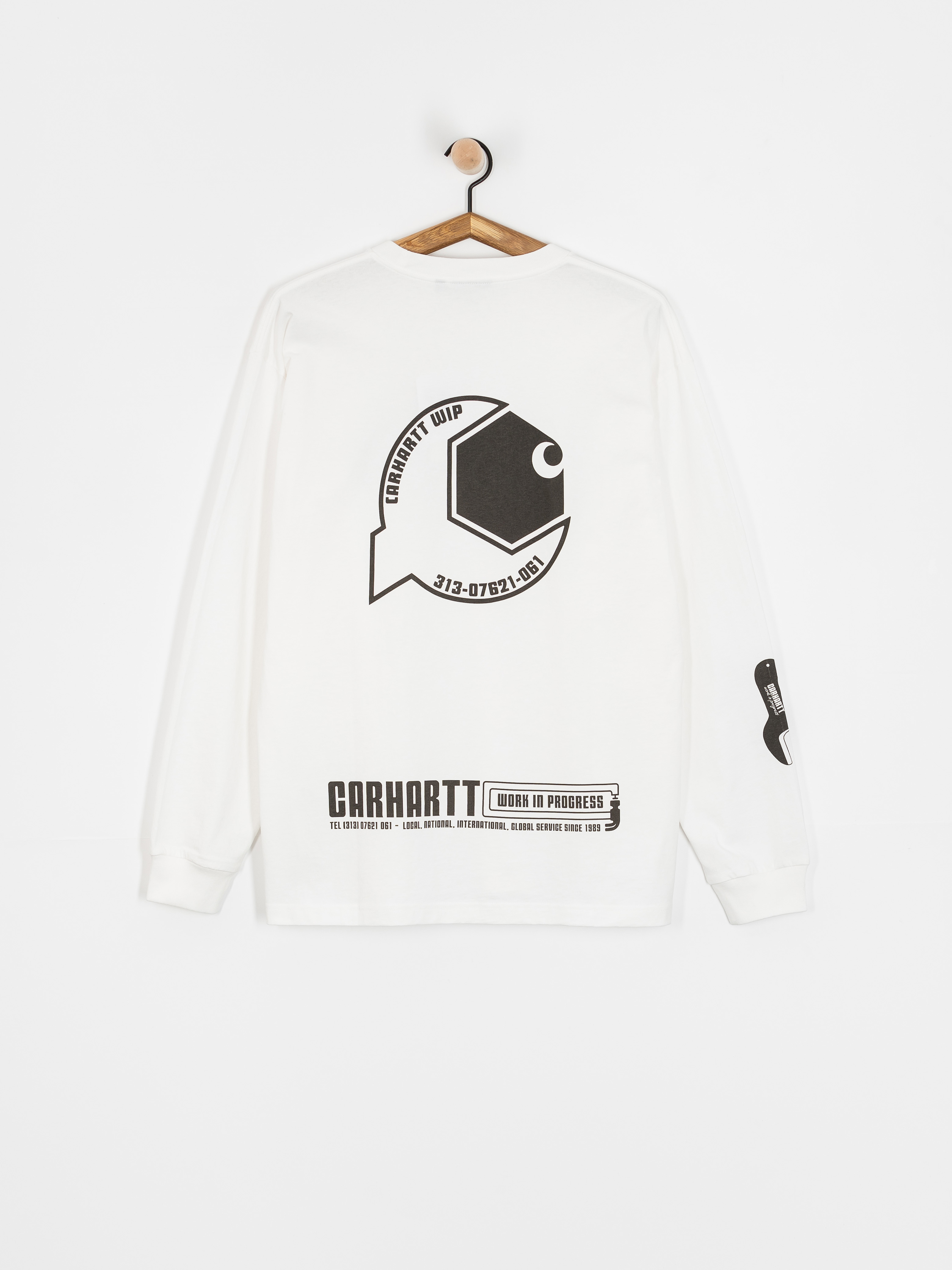 Лонгслів Carhartt WIP Industry (white/black)