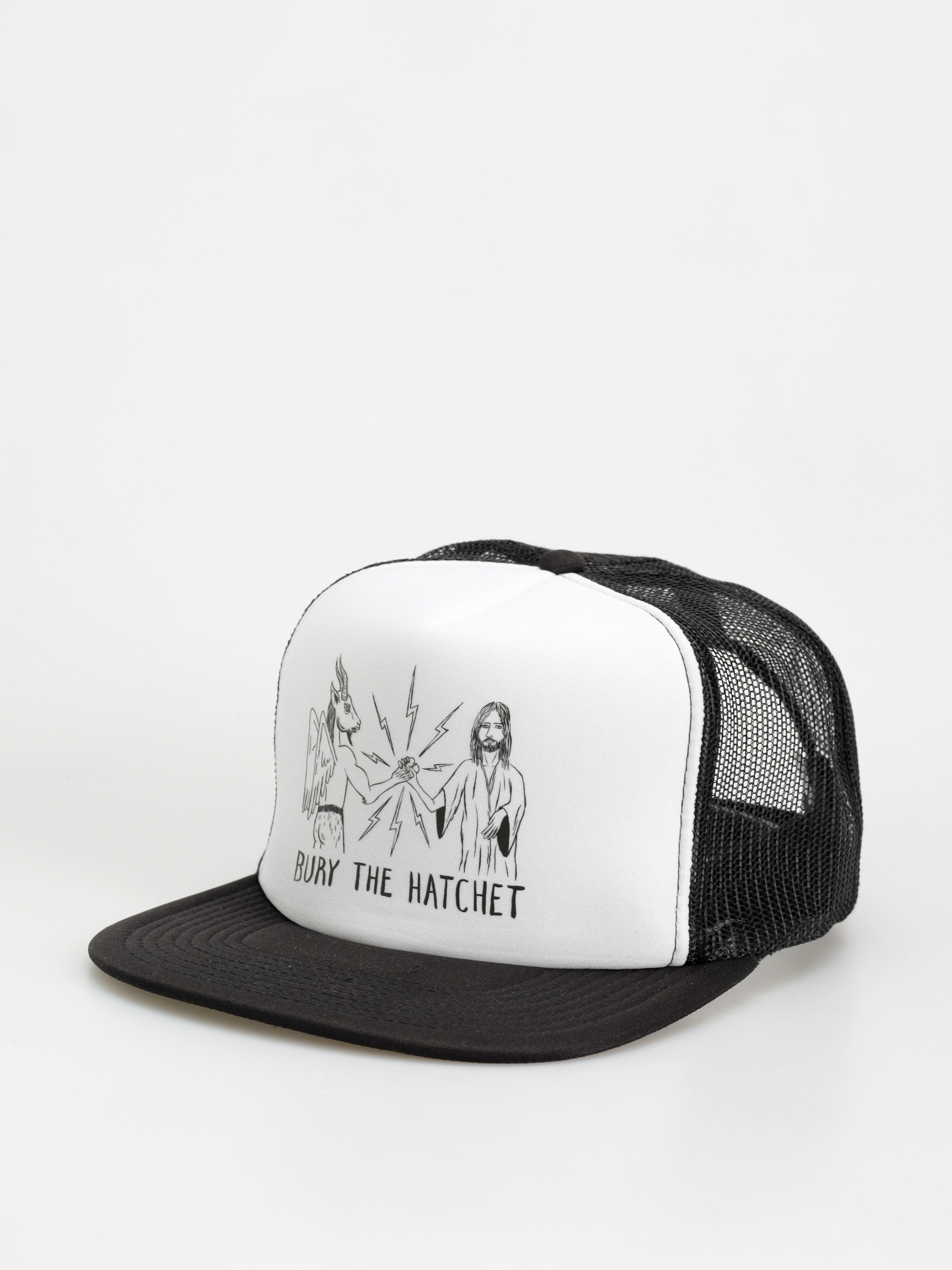 Кепка Thrasher X Toy Machine B.T.H. Trucker (black/black/white)