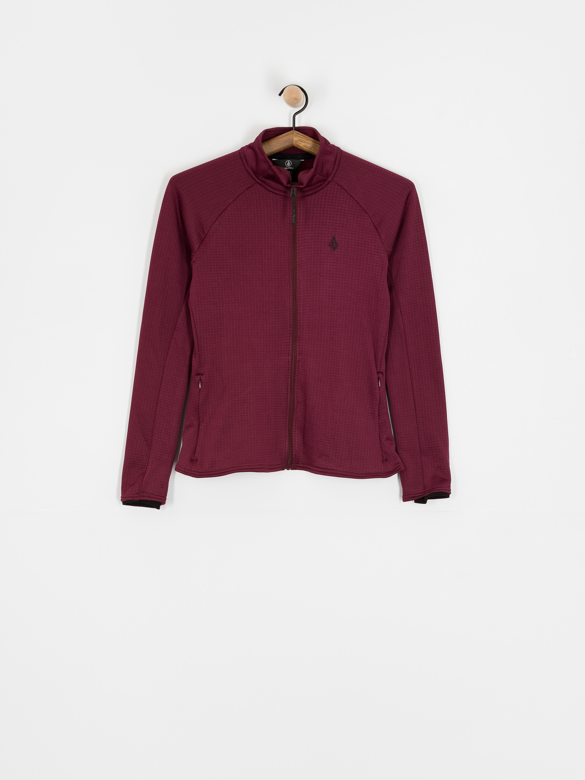 Жіноча Термосвітшот Volcom Gridlock Full Zip (burgundy)