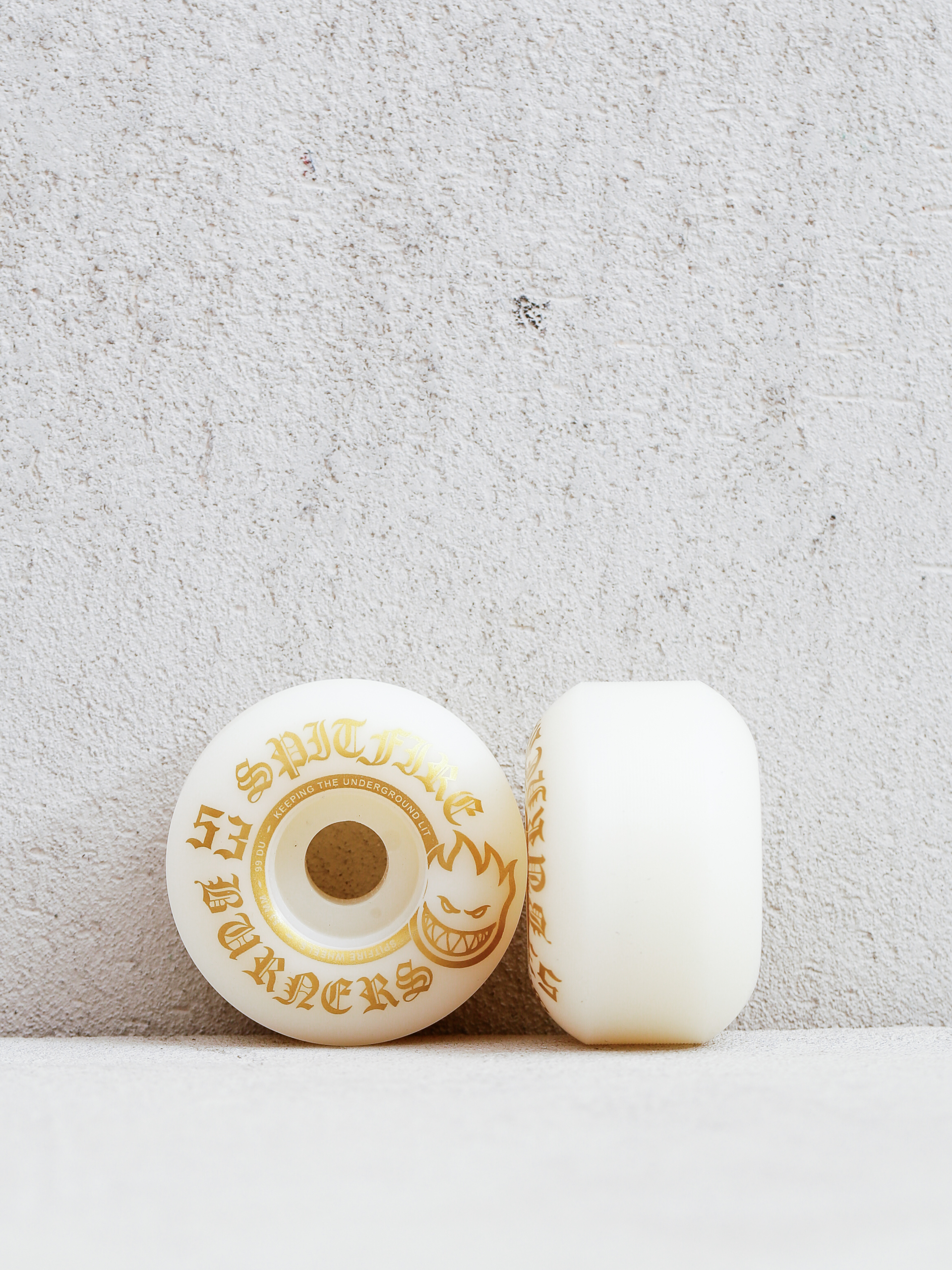 Колеса Spitfire 99D Burners (white/gold)