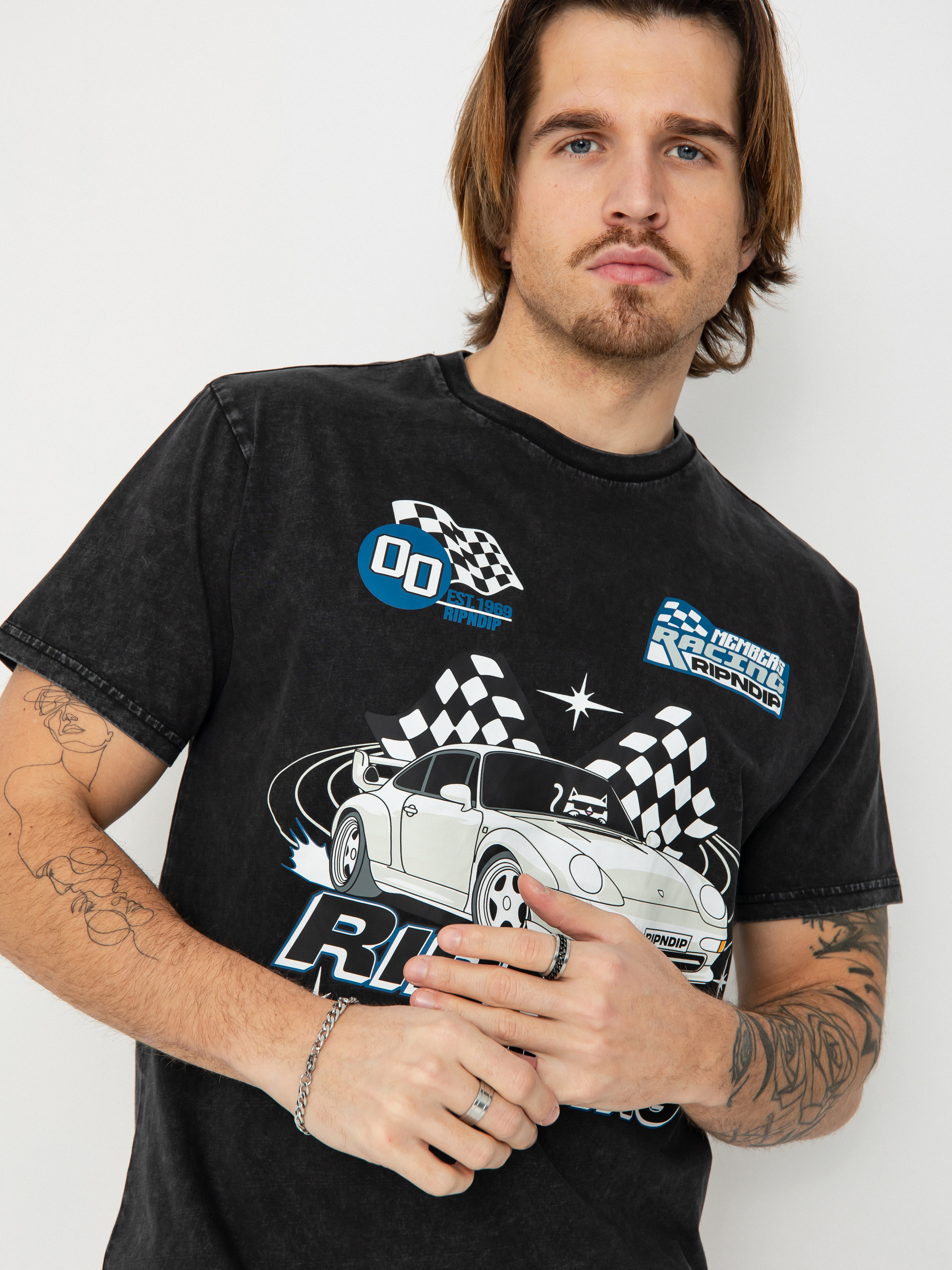 Футболка RipNDip Ripnrace (black wash)