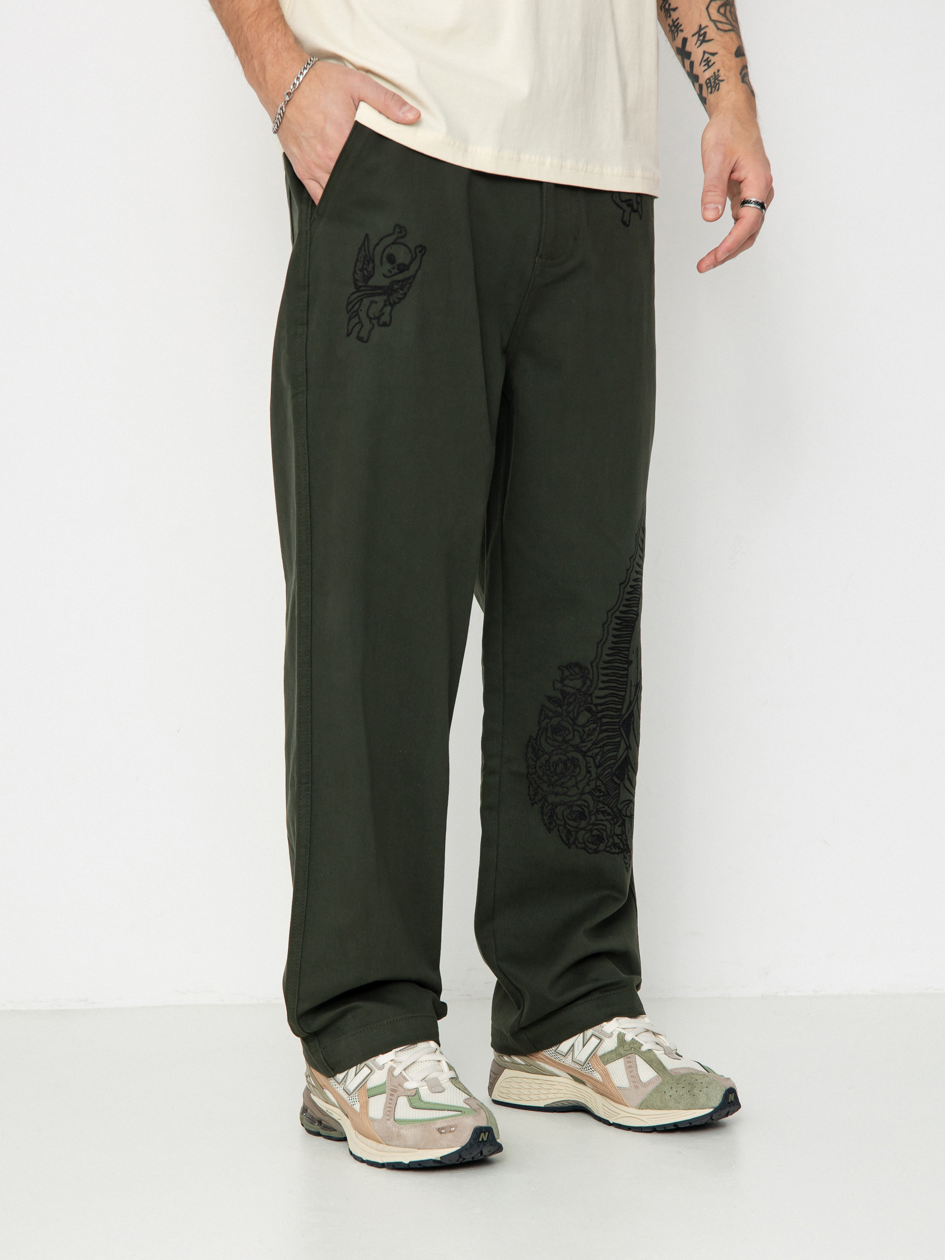 Штани RipNDip Mother Nerm Twill (dark olive)