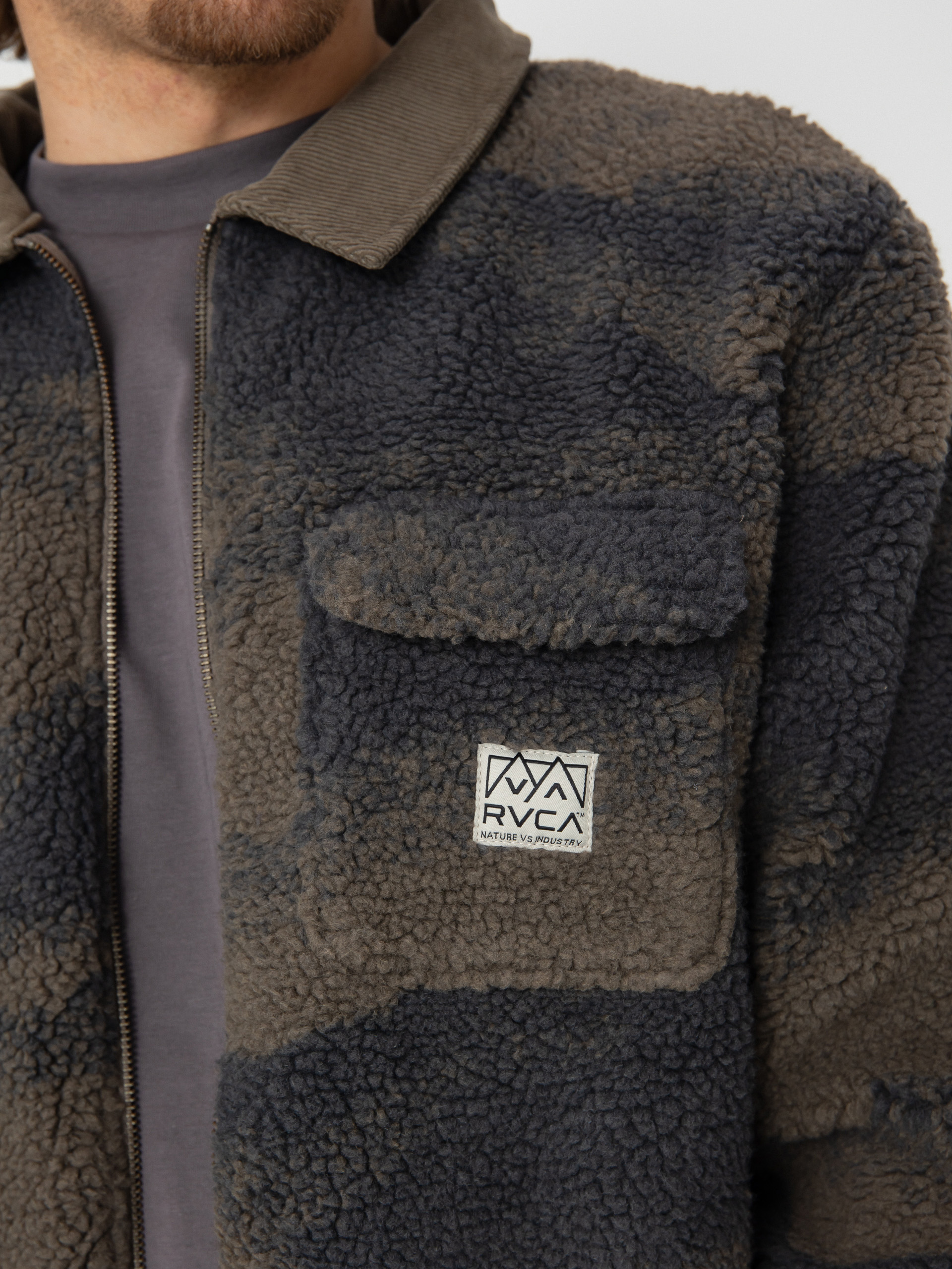 Куртка RVCA Walker Sherpa (blue haze)