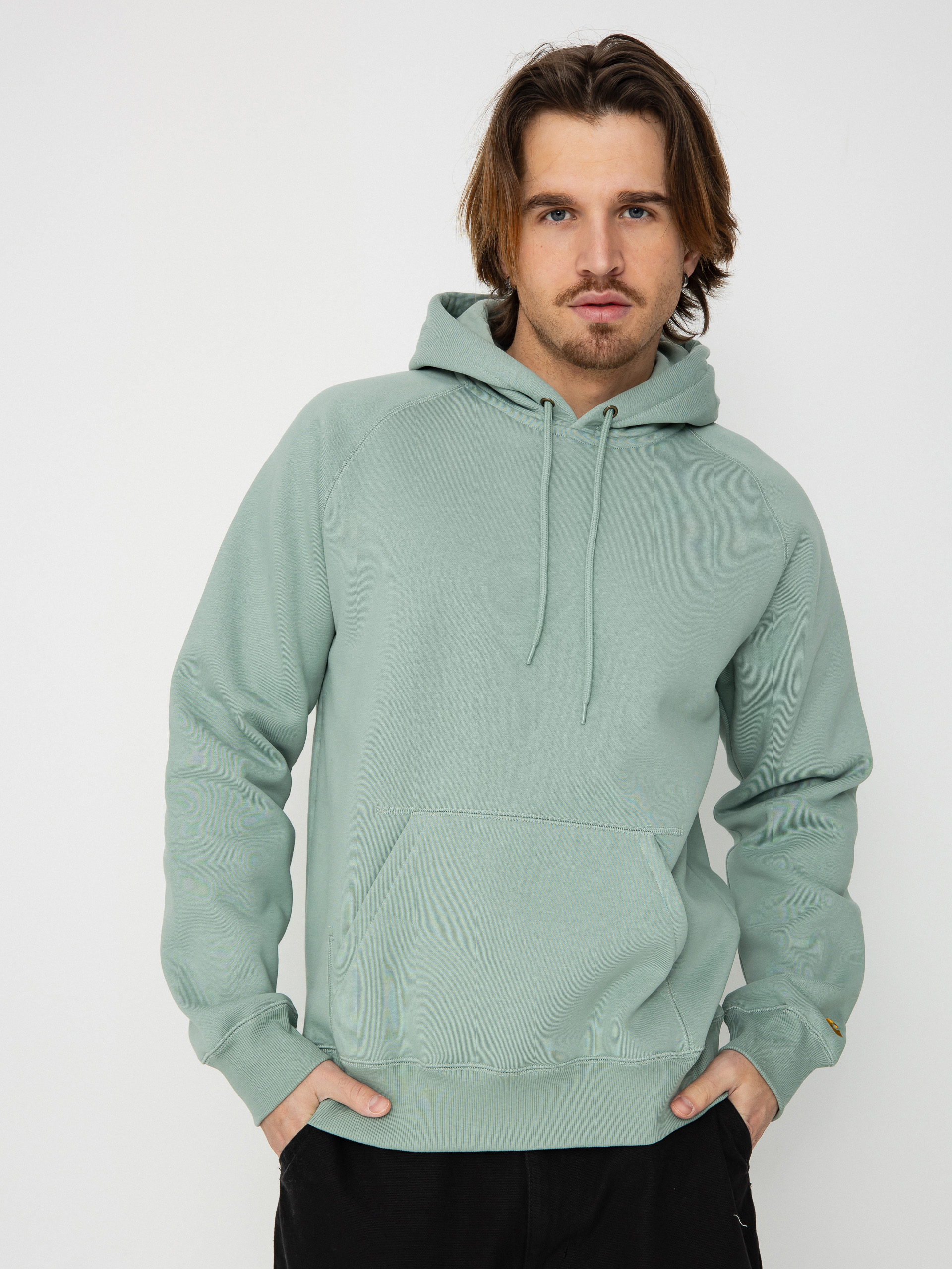 Худі Carhartt WIP Chase HD (frosted green/gold)