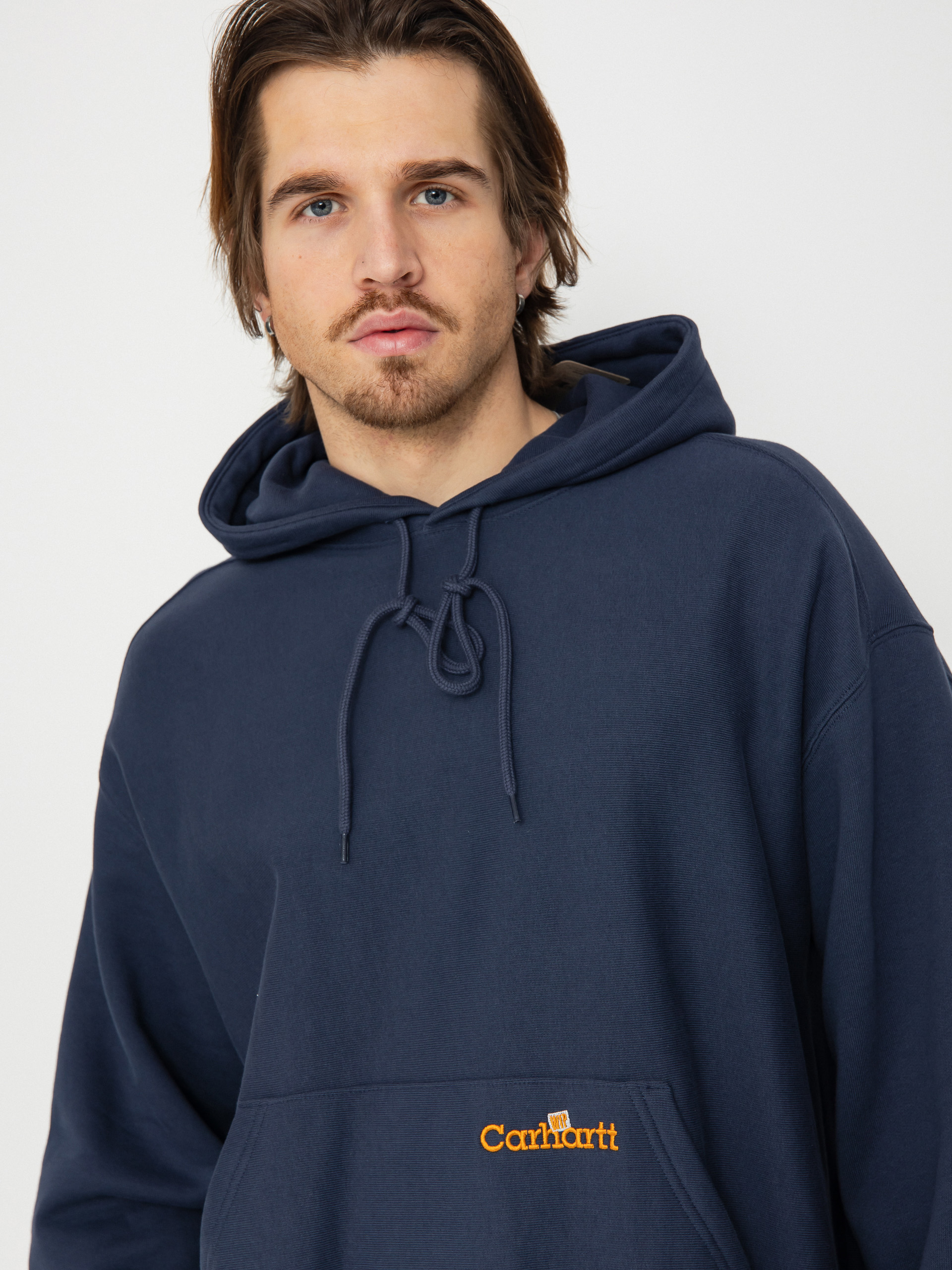 Худі Carhartt WIP Label Script HD (blue)