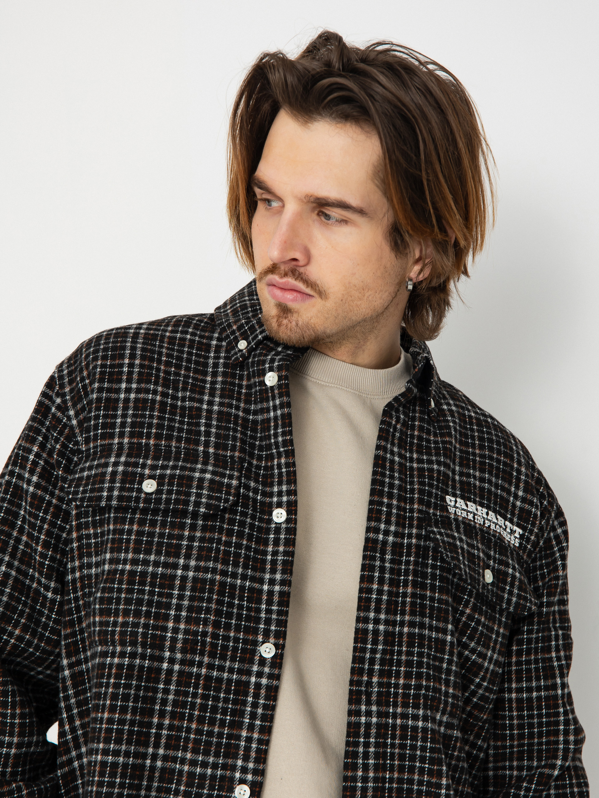 Сорочка Carhartt WIP Runaway Millett (millett check black/wax)