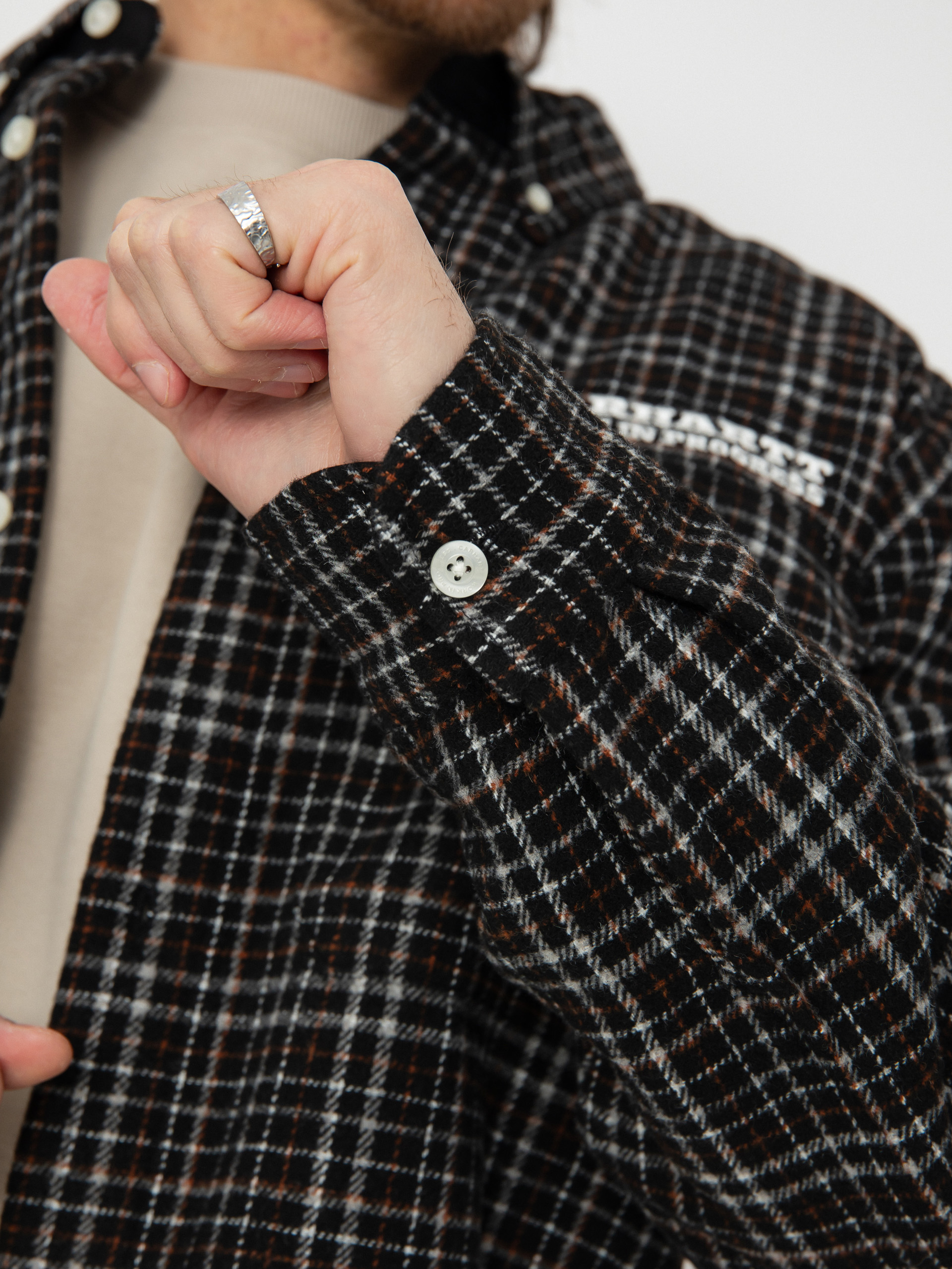 Сорочка Carhartt WIP Runaway Millett (millett check black/wax)