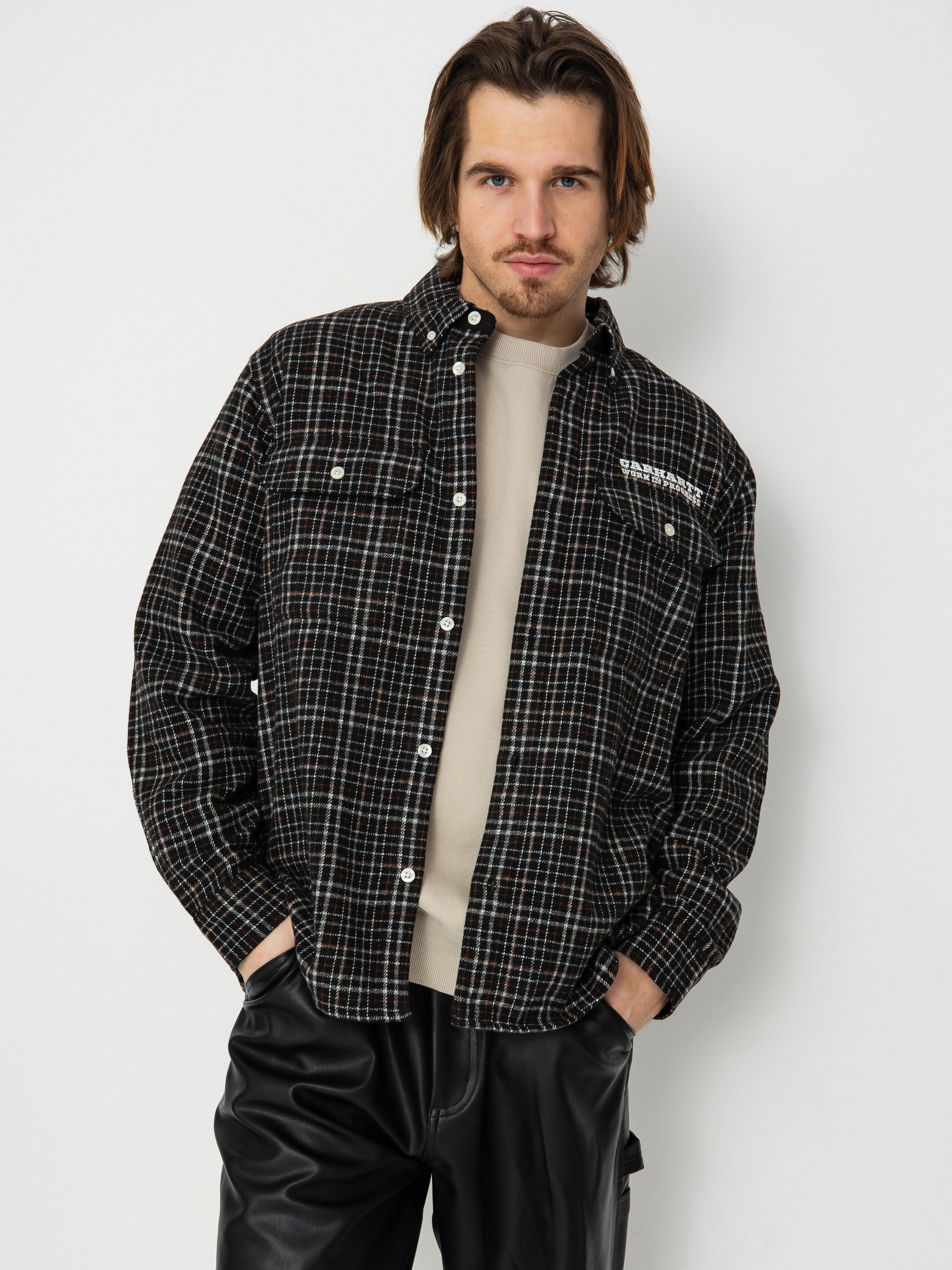 Сорочка Carhartt WIP Runaway Millett (millett check black/wax)