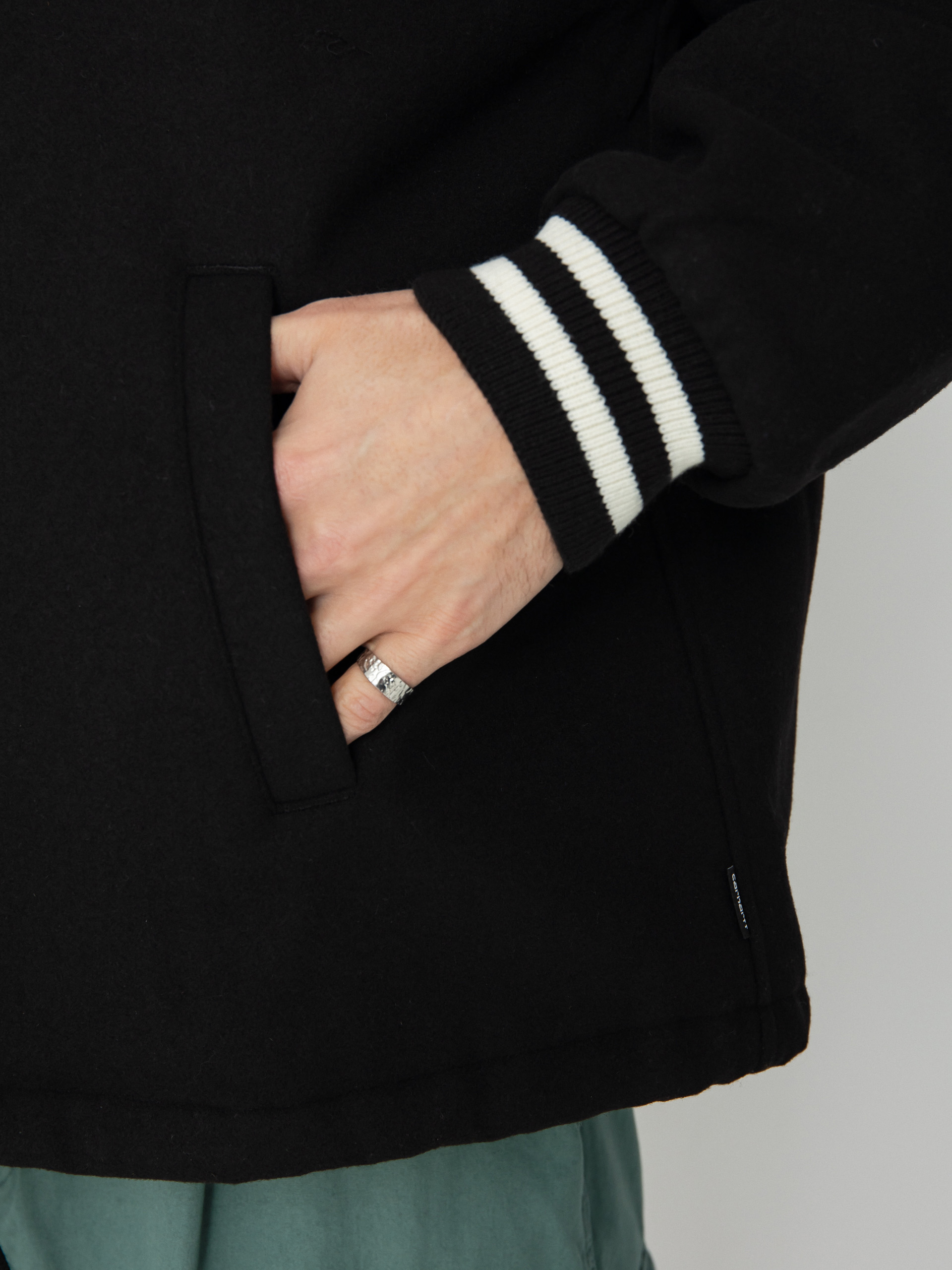 Куртка Carhartt WIP Wool Coach (black/wax)