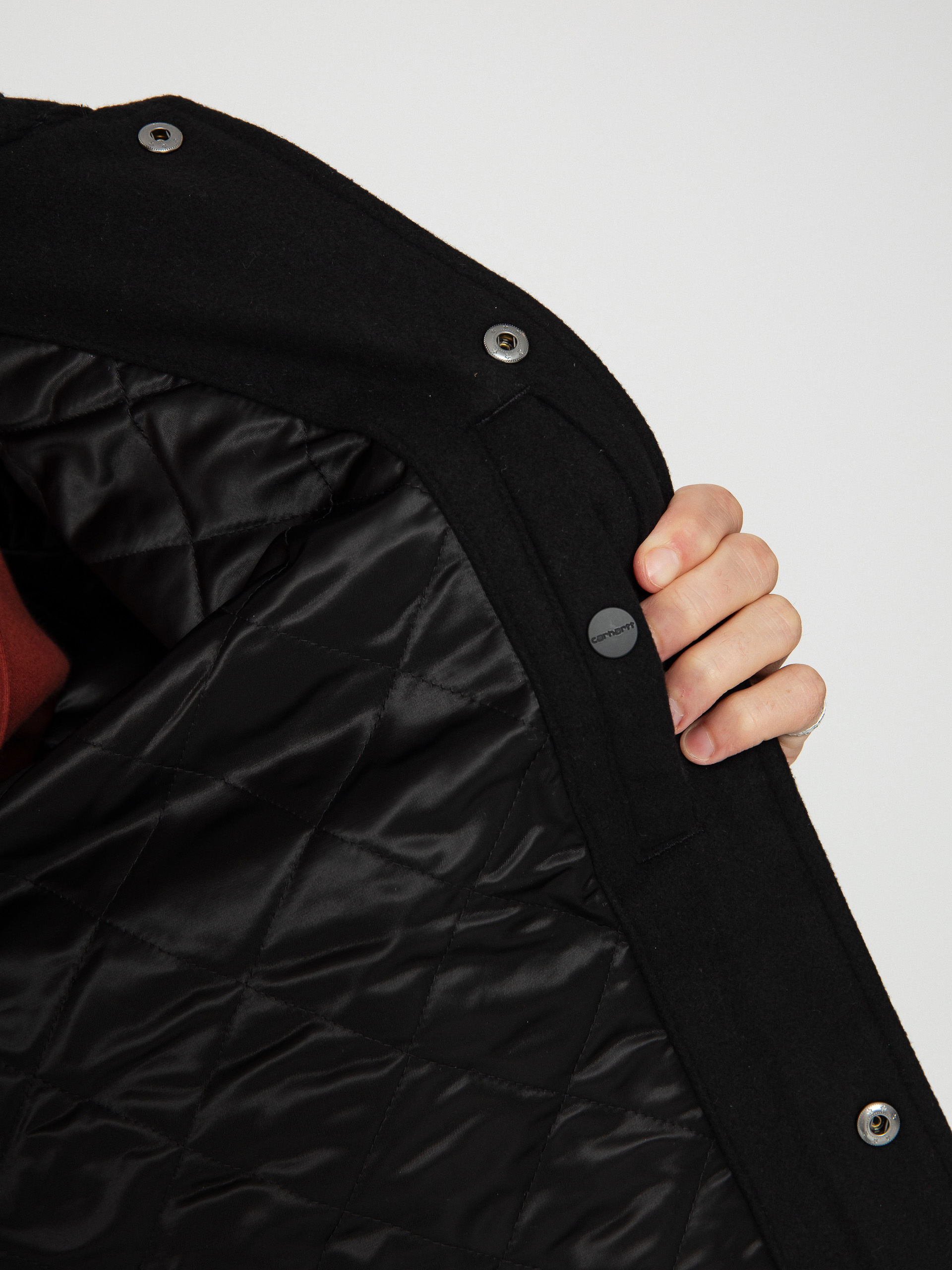 Куртка Carhartt WIP Wool Coach (black/wax)