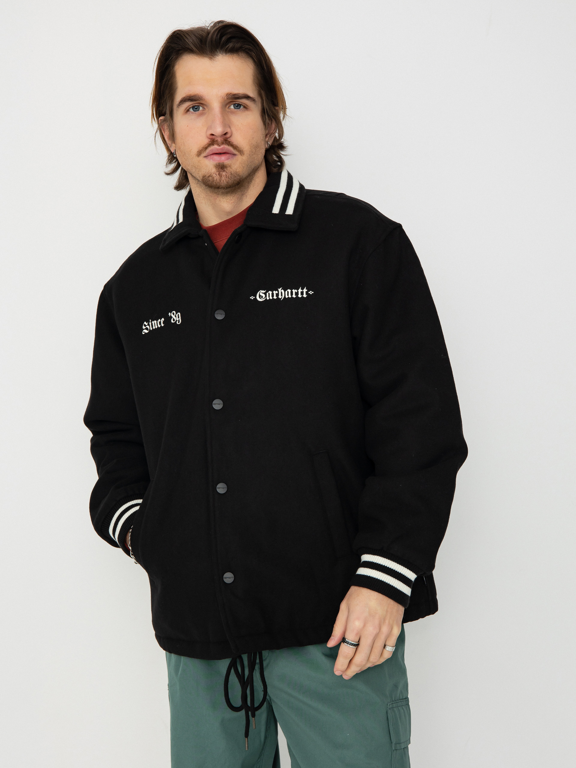 Куртка Carhartt WIP Wool Coach (black/wax)