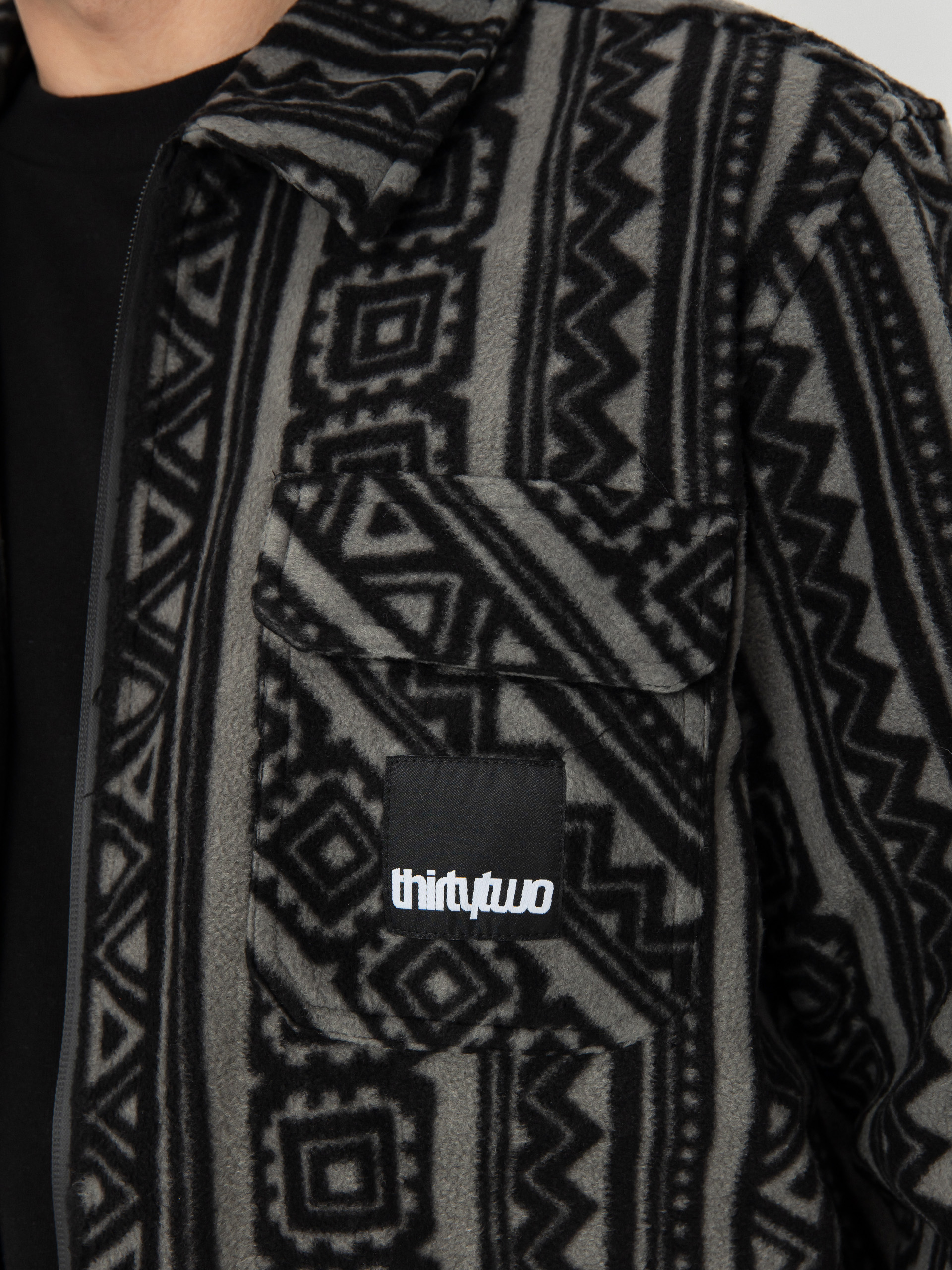 Сорочка ThirtyTwo Rest Stop Zip Up (black/charcoal)