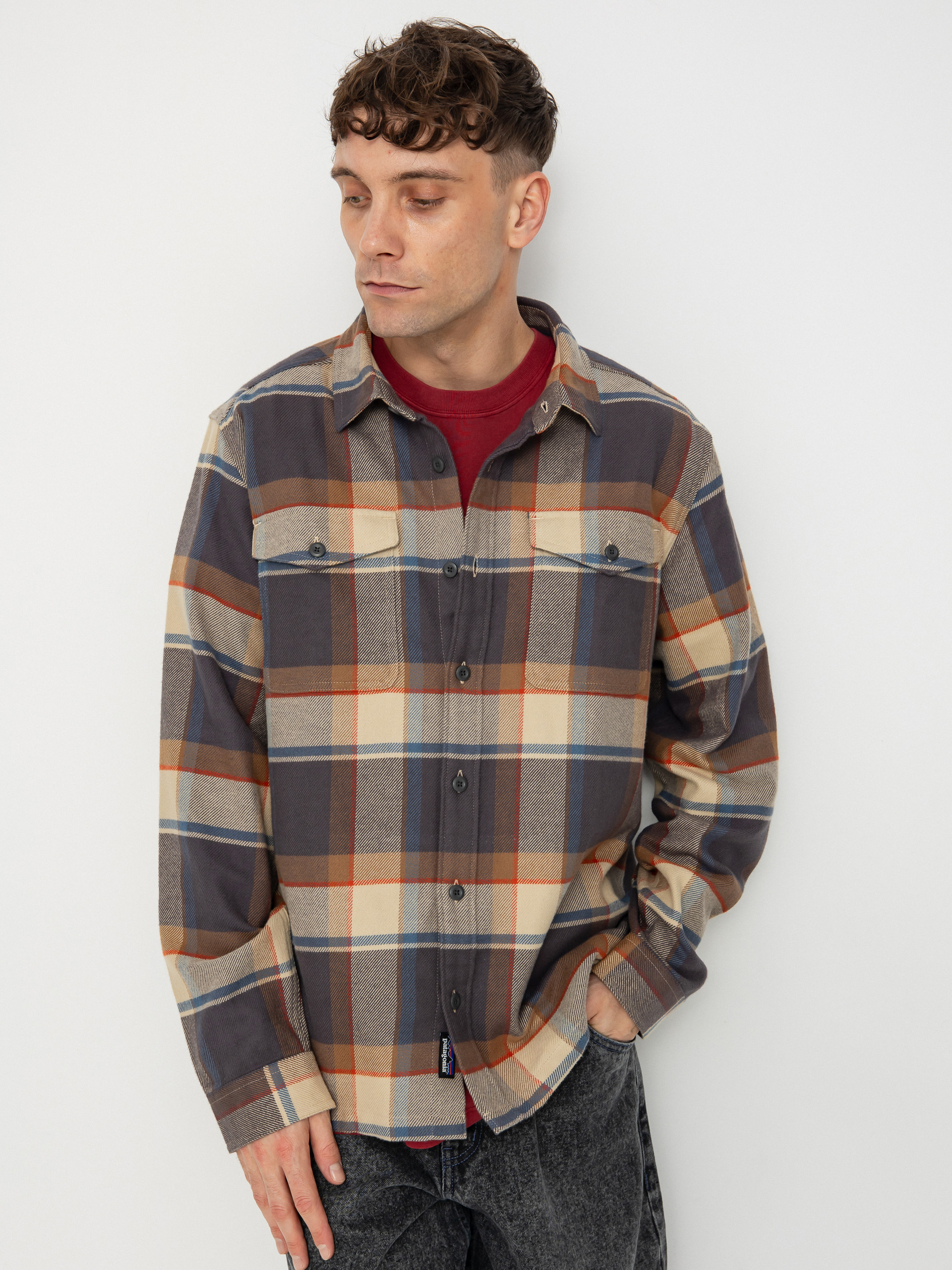 Сорочка Patagonia Fjord Flannel (sunrise ridge forge grey)