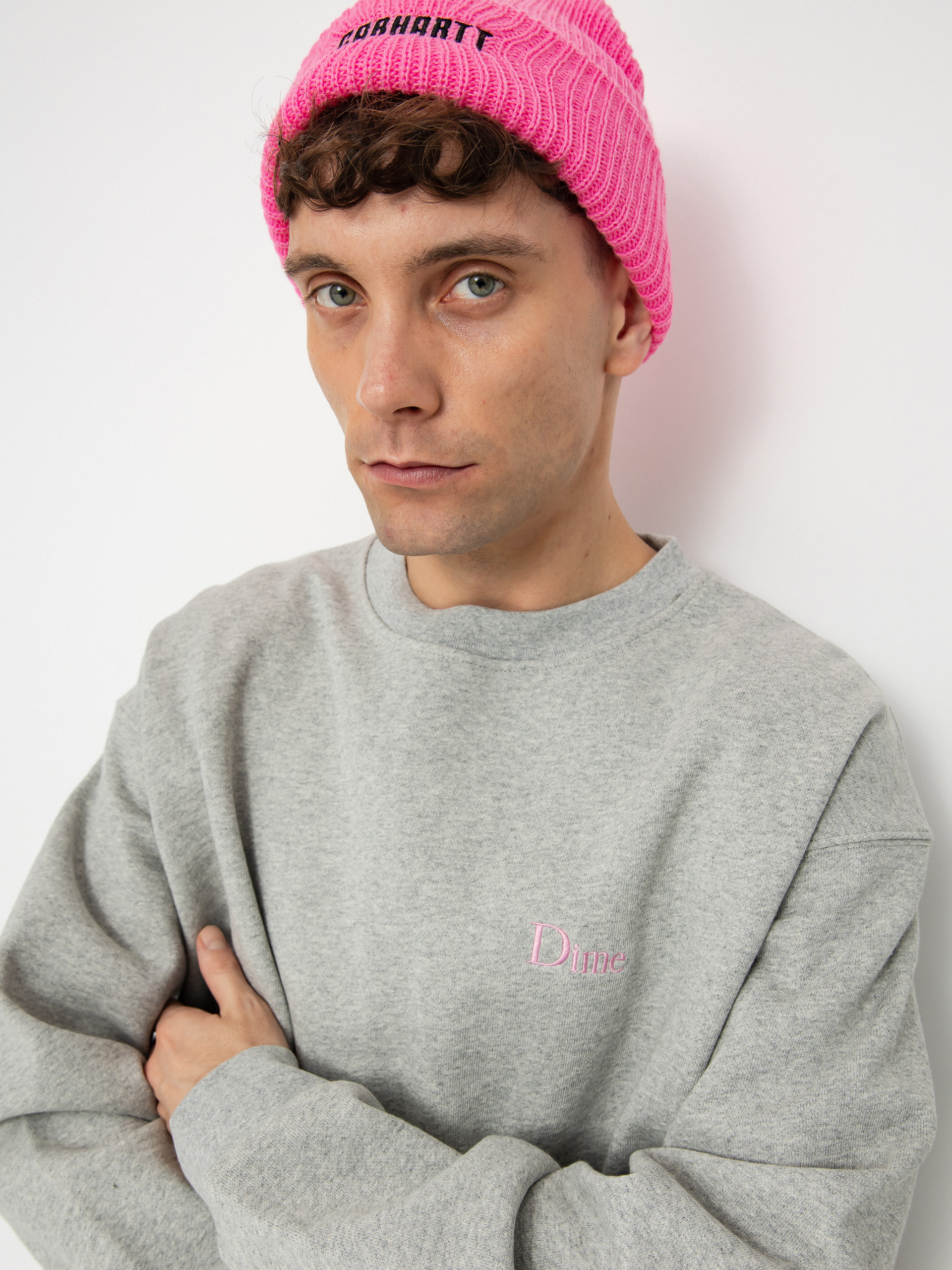 Світшот Dime Classic Small Logo (heather gray)