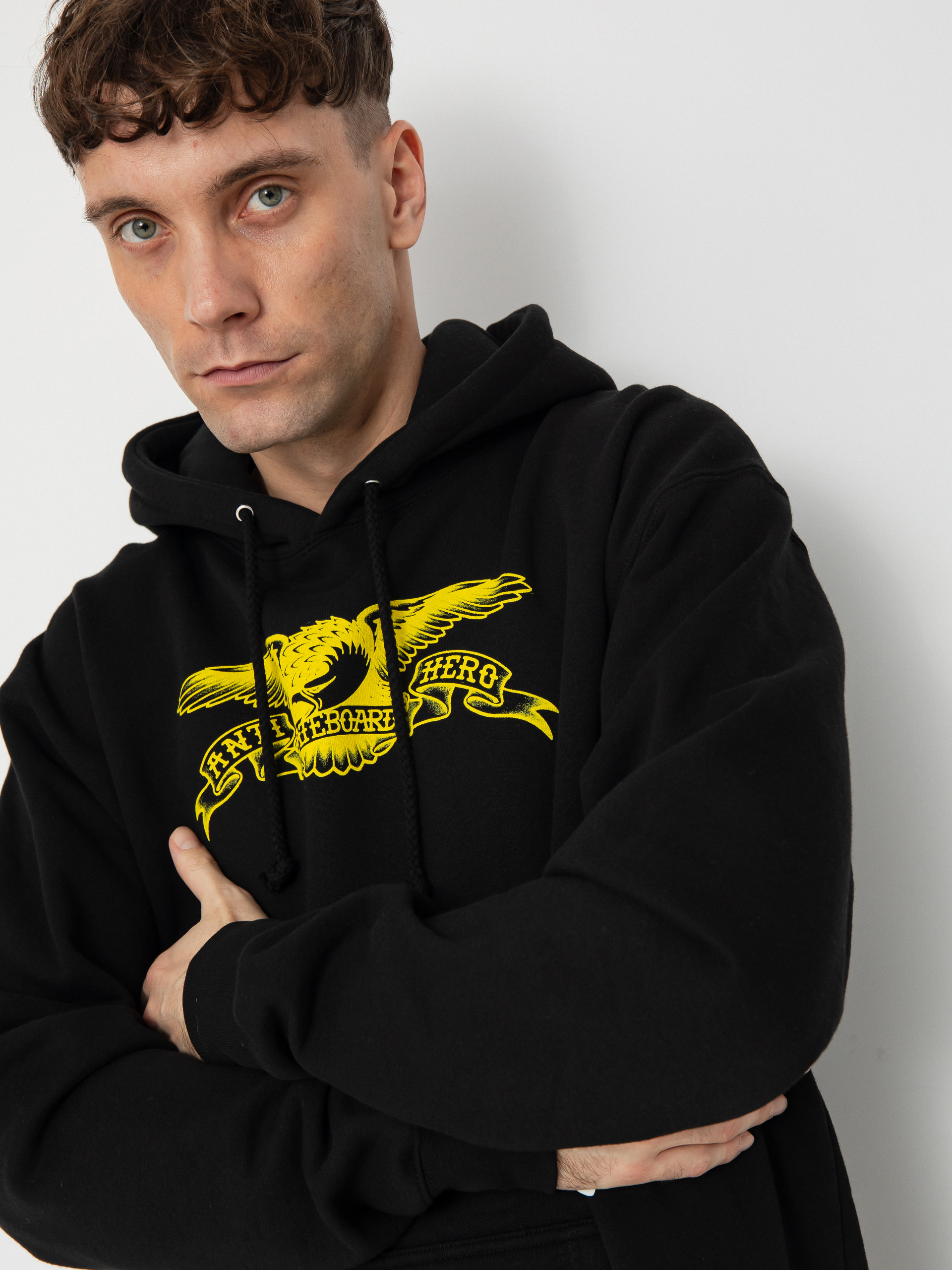 Худі Antihero Basic Eagle HD (black/gold)