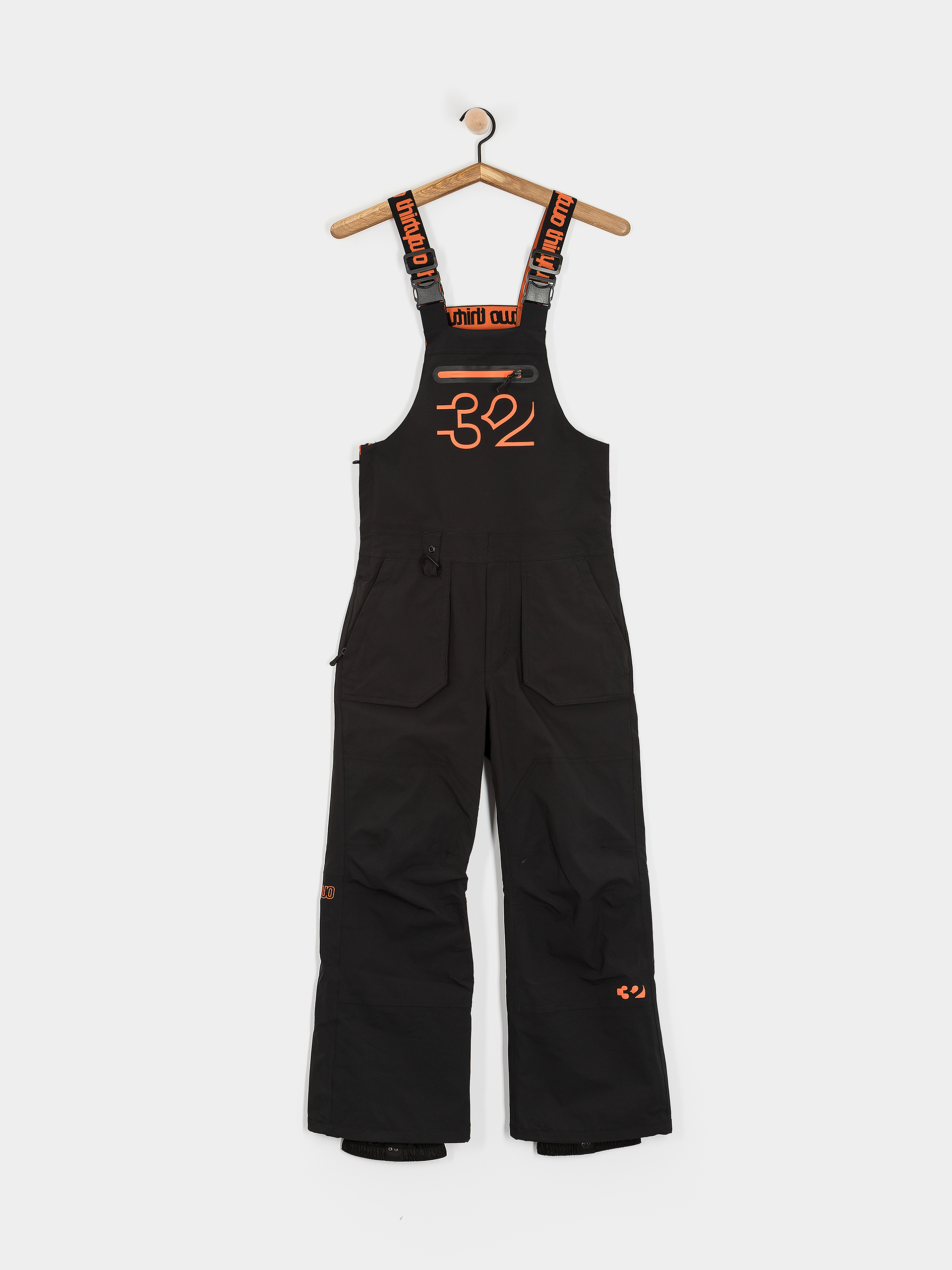 Сноубордичні штани ThirtyTwo Youth Basement Bib JR (black/orange)