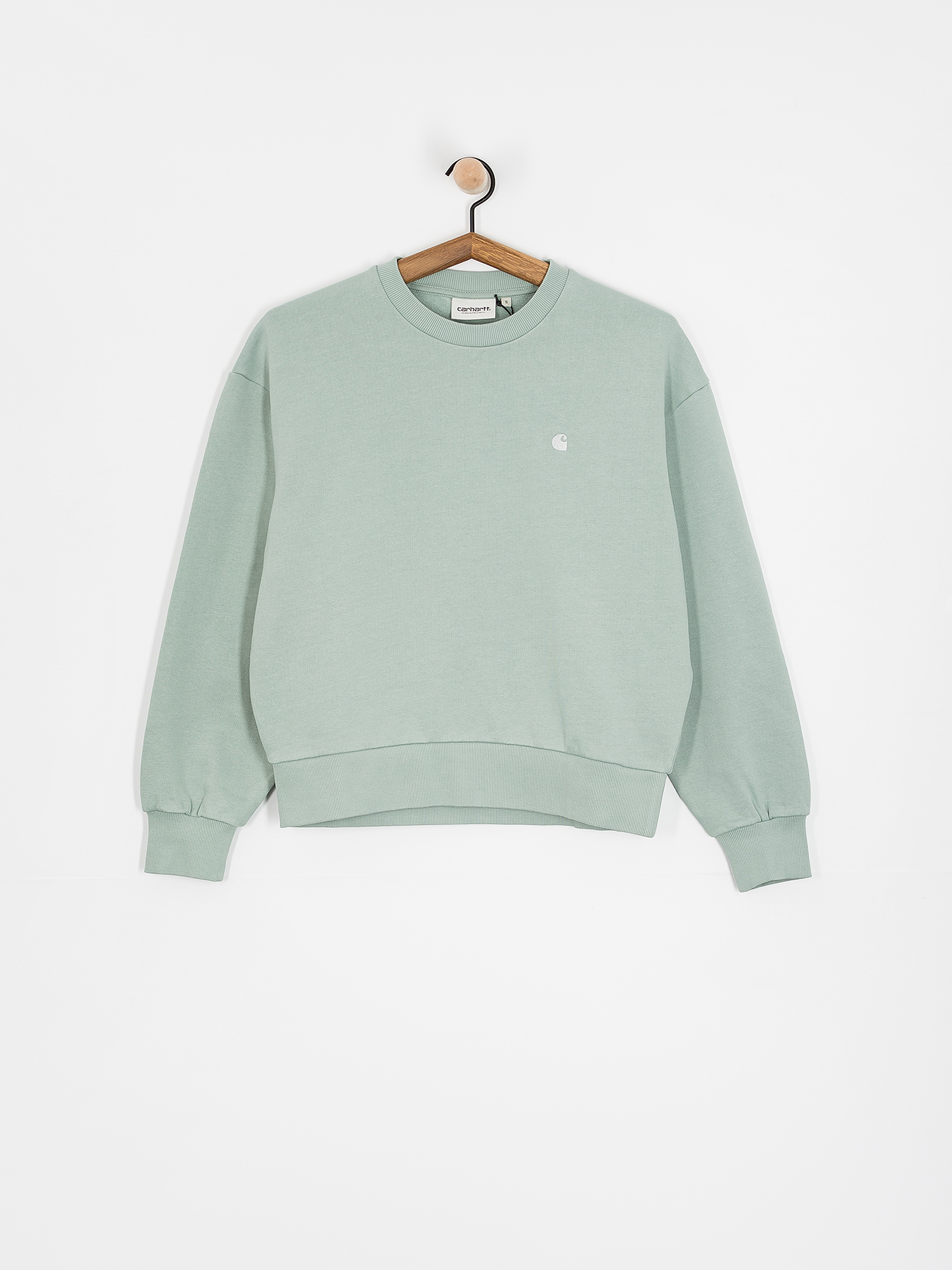 Світшот Carhartt WIP Casey Wmn (frosted green/silver)