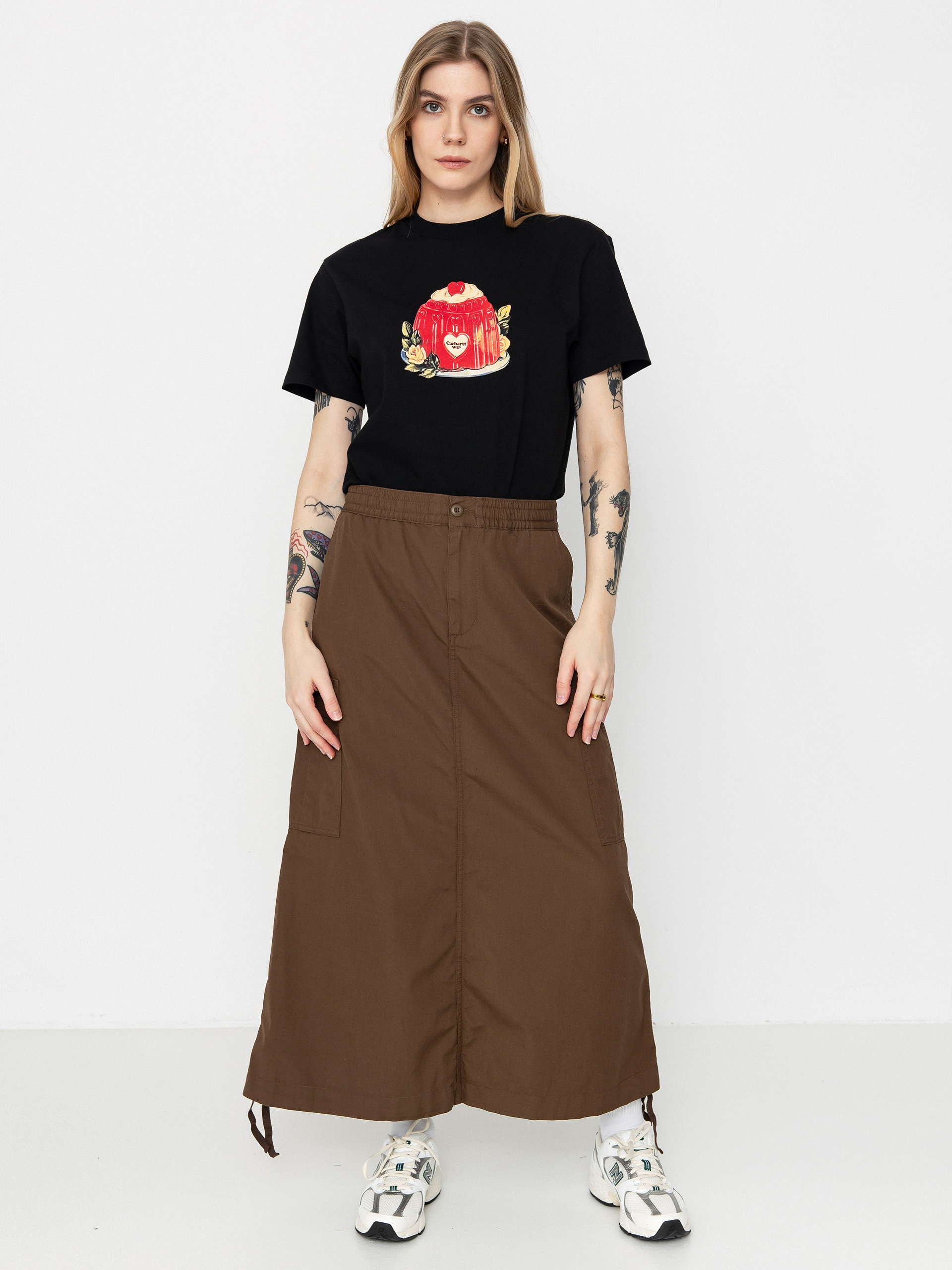 かーさん Спідниця Carhartt WIP Cargo Long Wmn - коричневий (chocolate)