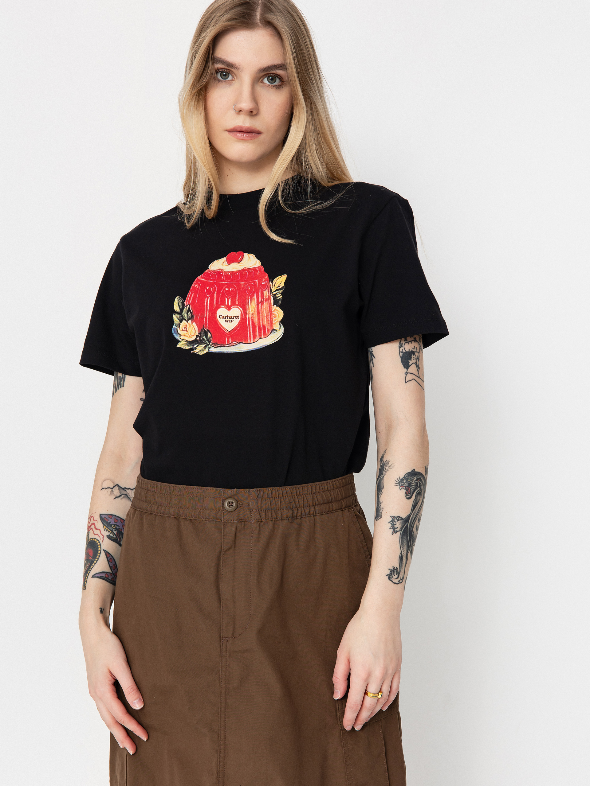 Спідниця Carhartt WIP Cargo Long Wmn - коричневий (chocolate)