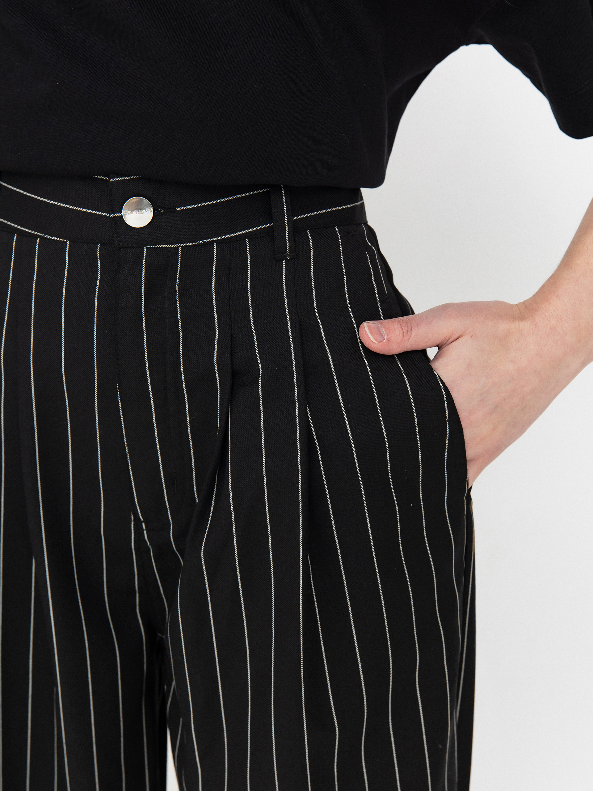 Штани Carhartt WIP Seaton Wmn (seaton stripe black)