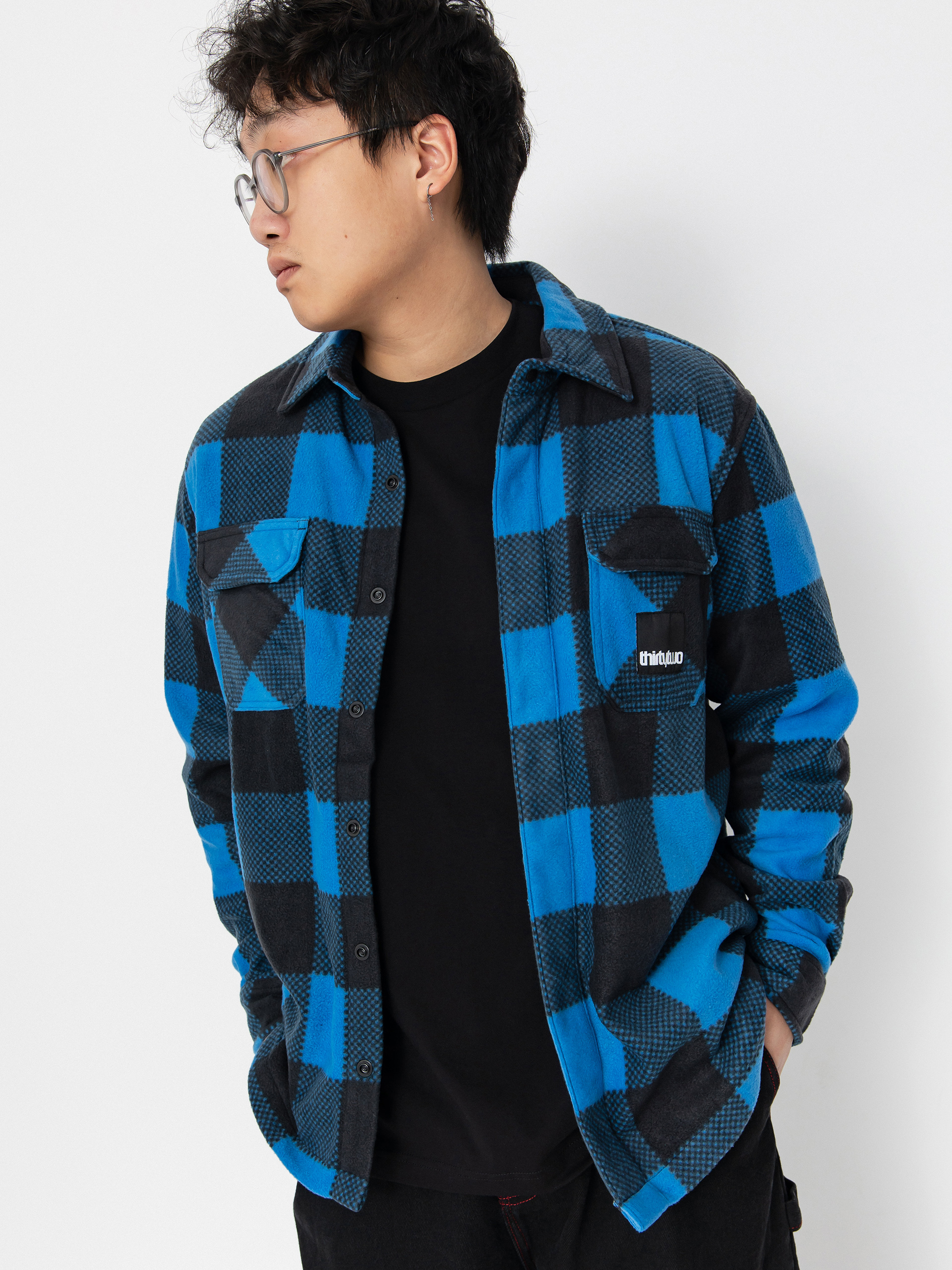 u0421u043eu0440u043eu0447u043au0430 ThirtyTwo Rest Stop Shirt (blue/grey)