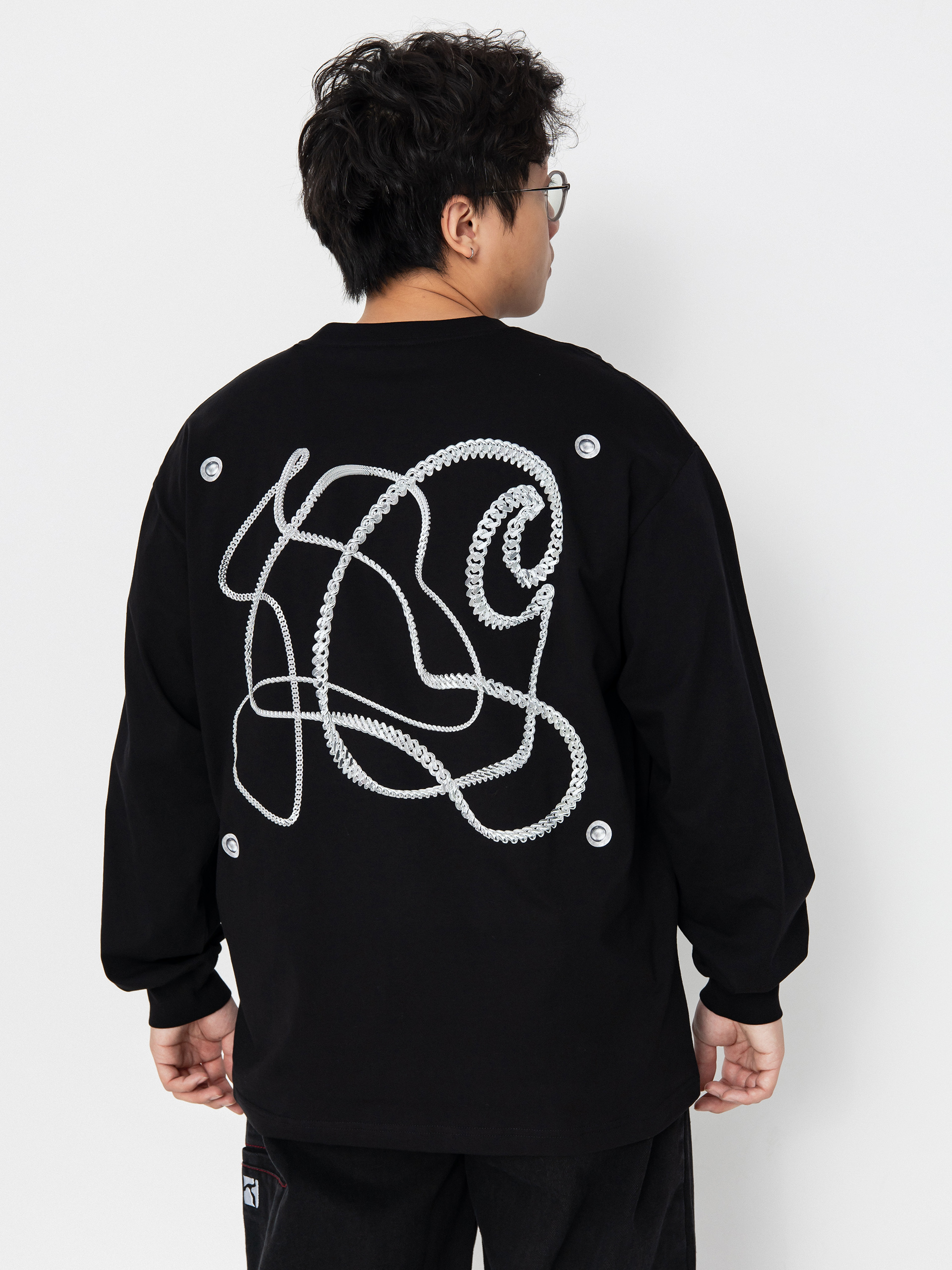 u041bu043eu043du0433u0441u043bu0456u0432 Carhartt WIP Chain Link (black/silver)